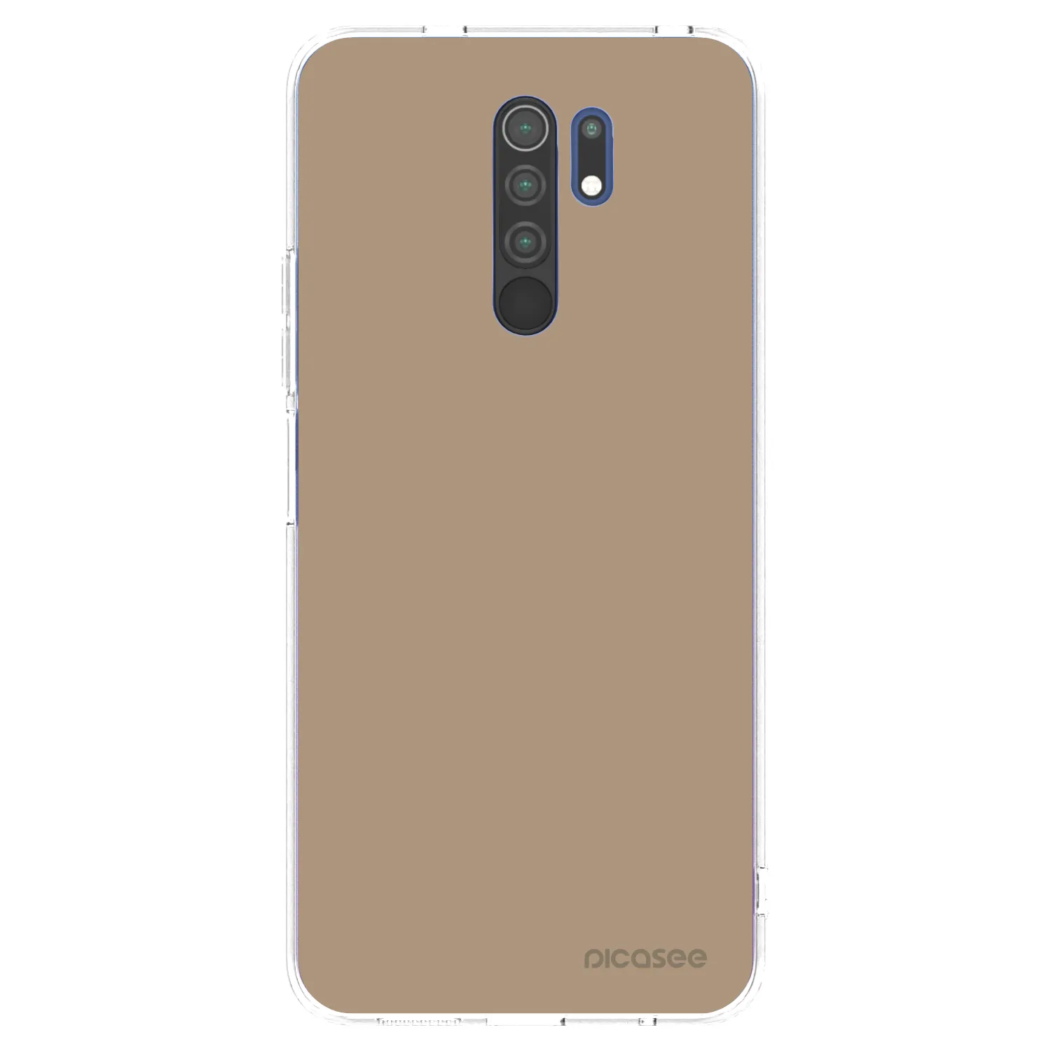 Picasee átlátszó szilikon tok az alábbi mobiltelefonokra Xiaomi Redmi 9 - Soft Sand