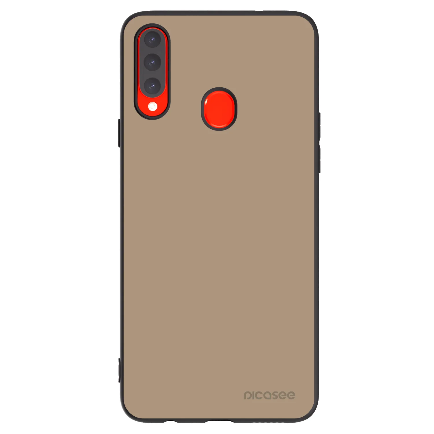 Picasee fekete szilikon tok az alábbi mobiltelefonokra Samsung Galaxy A20s - Soft Sand