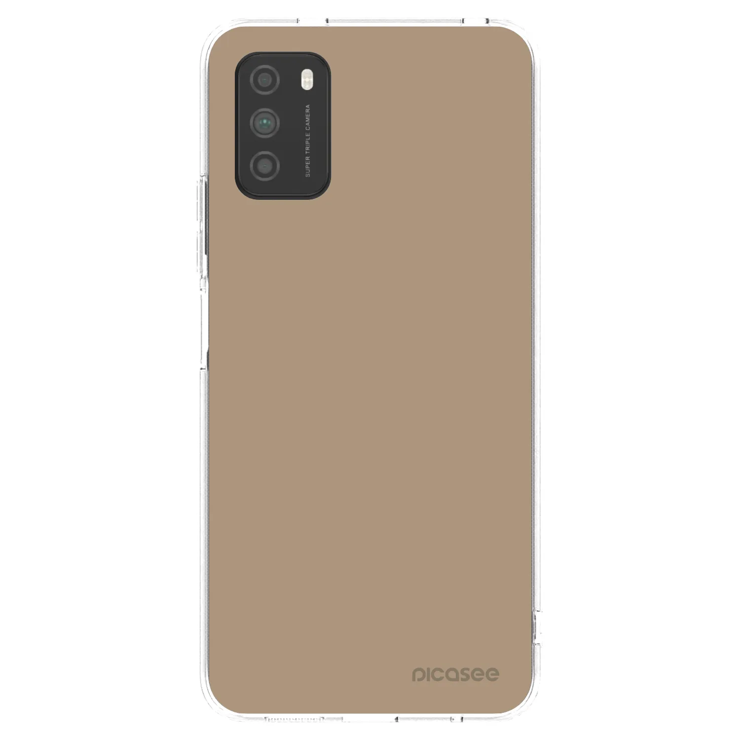 Picasee átlátszó szilikon tok az alábbi mobiltelefonokra Xiaomi Poco M3 - Soft Sand