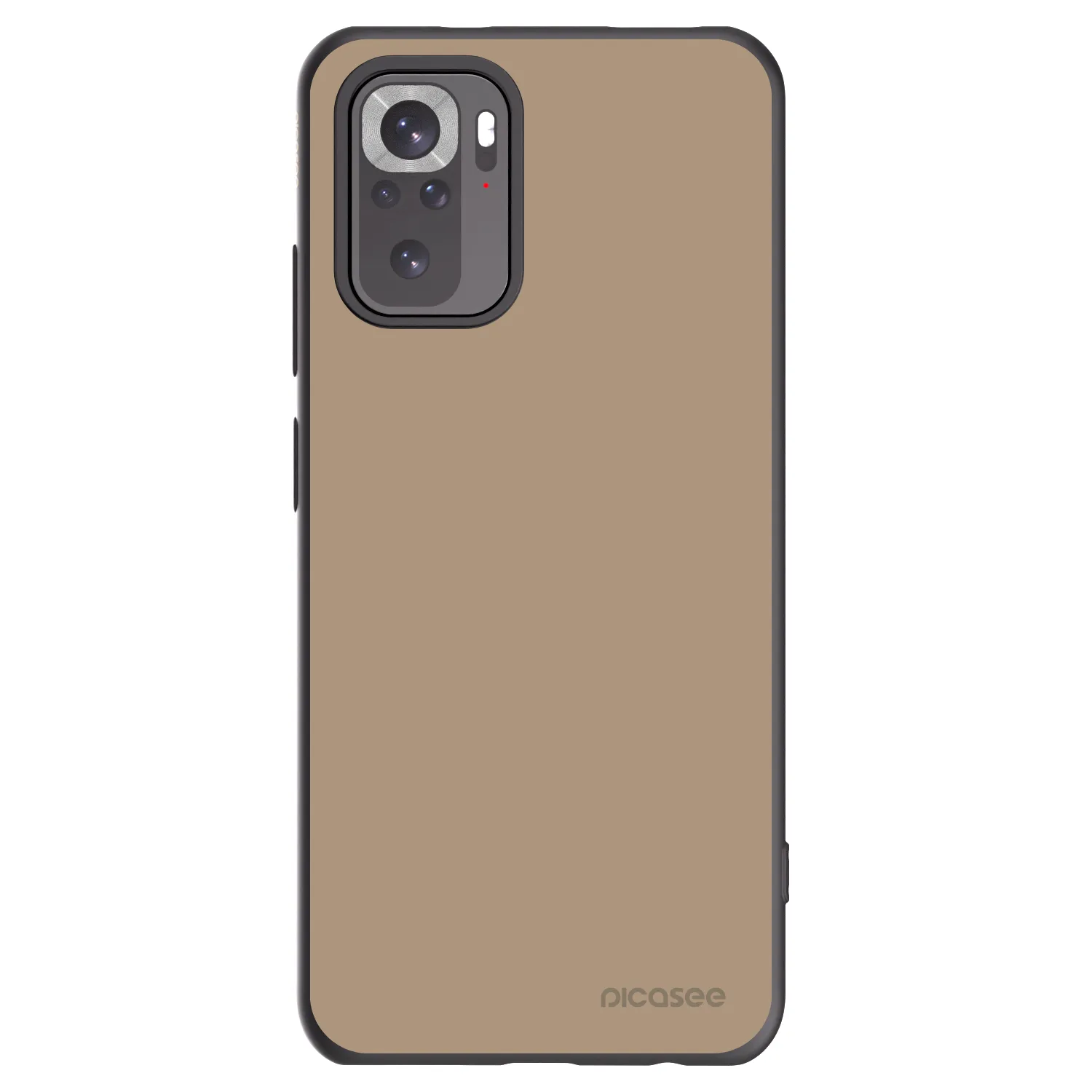 Picasee fekete szilikon tok az alábbi mobiltelefonokra Xiaomi Redmi Note 10 - Soft Sand