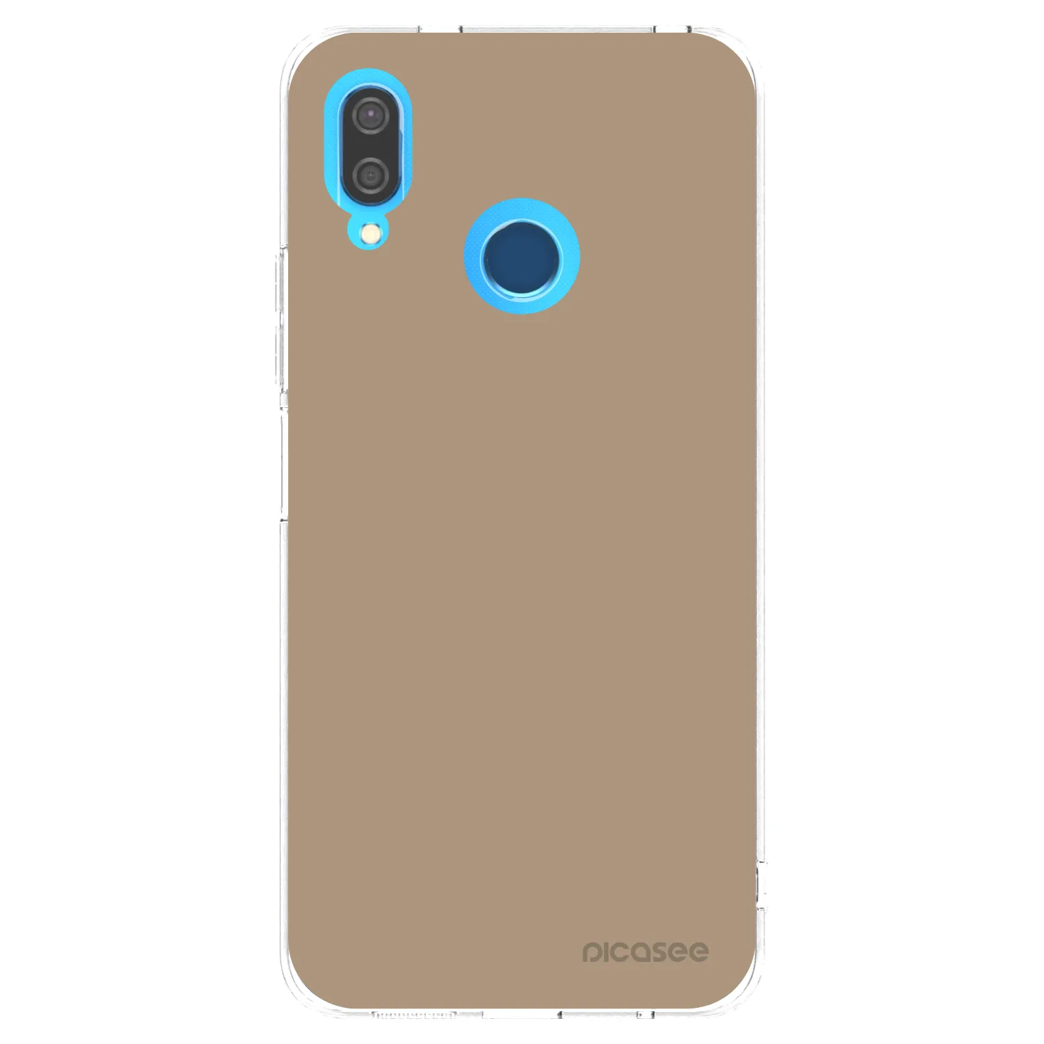 Picasee átlátszó szilikon tok az alábbi mobiltelefonokra Huawei P20 Lite - Soft Sand