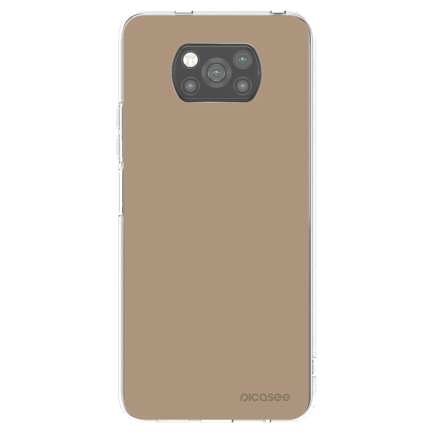 Picasee fekete szilikon tok az alábbi mobiltelefonokra Xiaomi Poco X3 Pro - Soft Sand