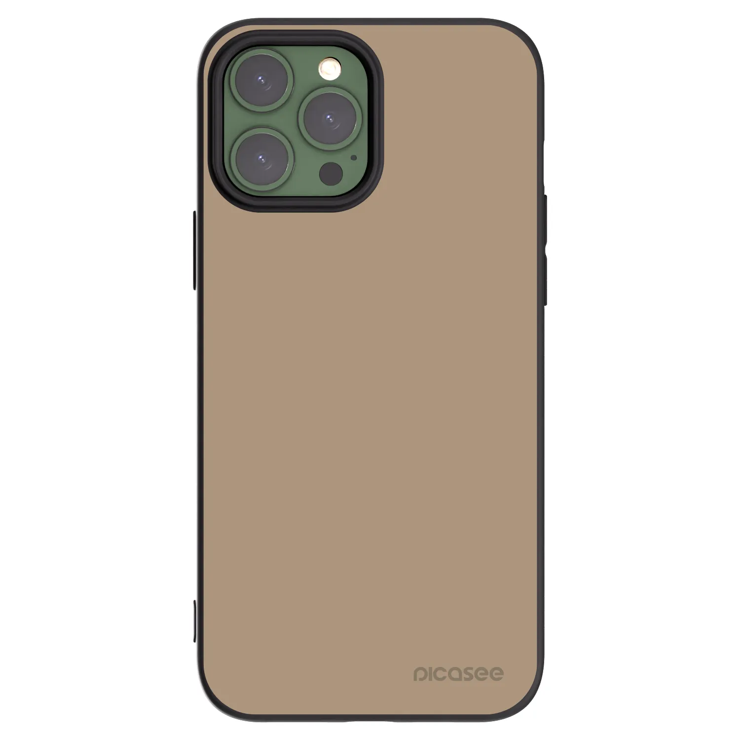 Picasee fekete szilikon tok az alábbi mobiltelefonokra Apple iPhone 13 Pro Max - Soft Sand