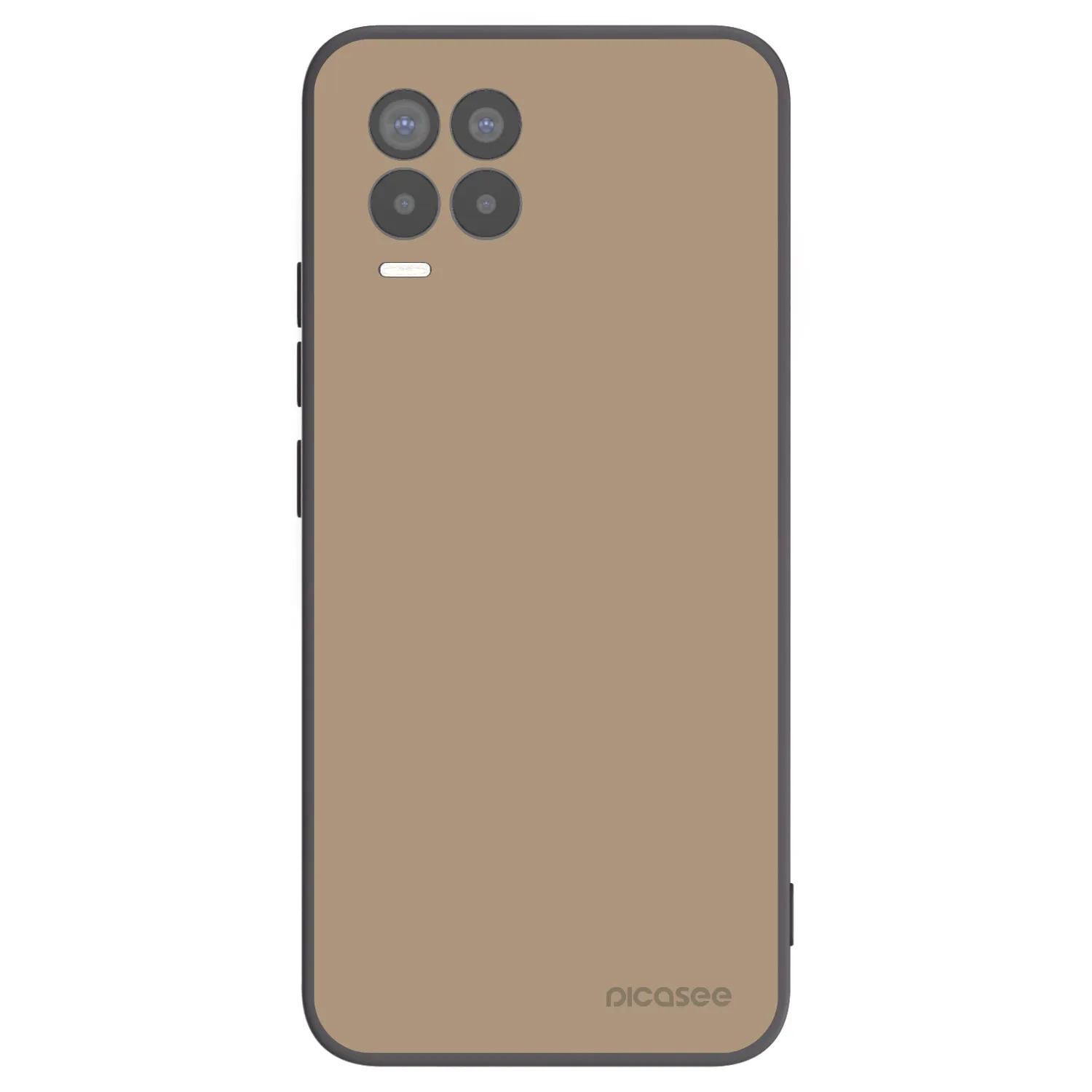 Picasee fekete szilikon tok az alábbi mobiltelefonokra Realme 8 Pro - Soft Sand
