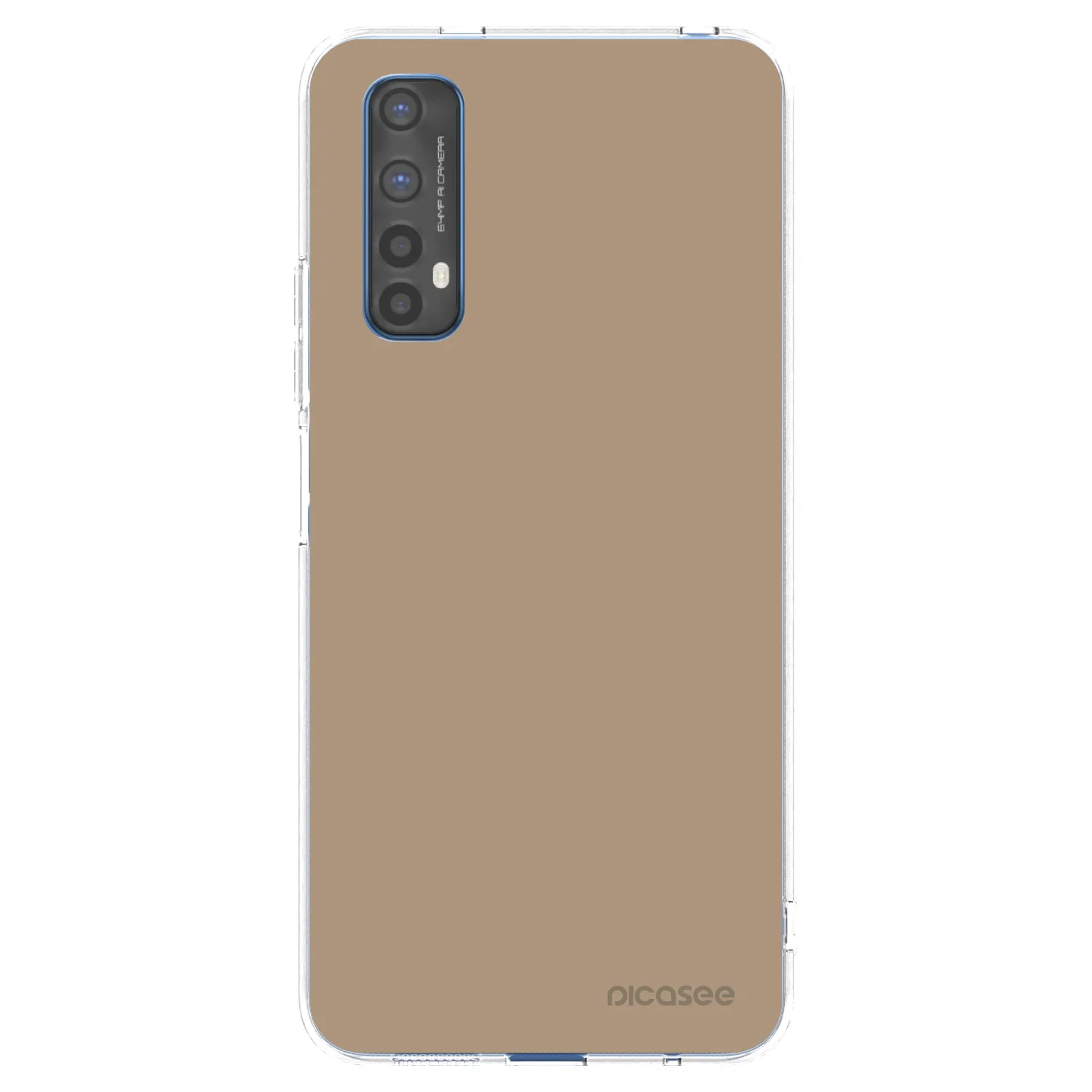 Picasee átlátszó szilikon tok az alábbi mobiltelefonokra Realme 7 - Soft Sand