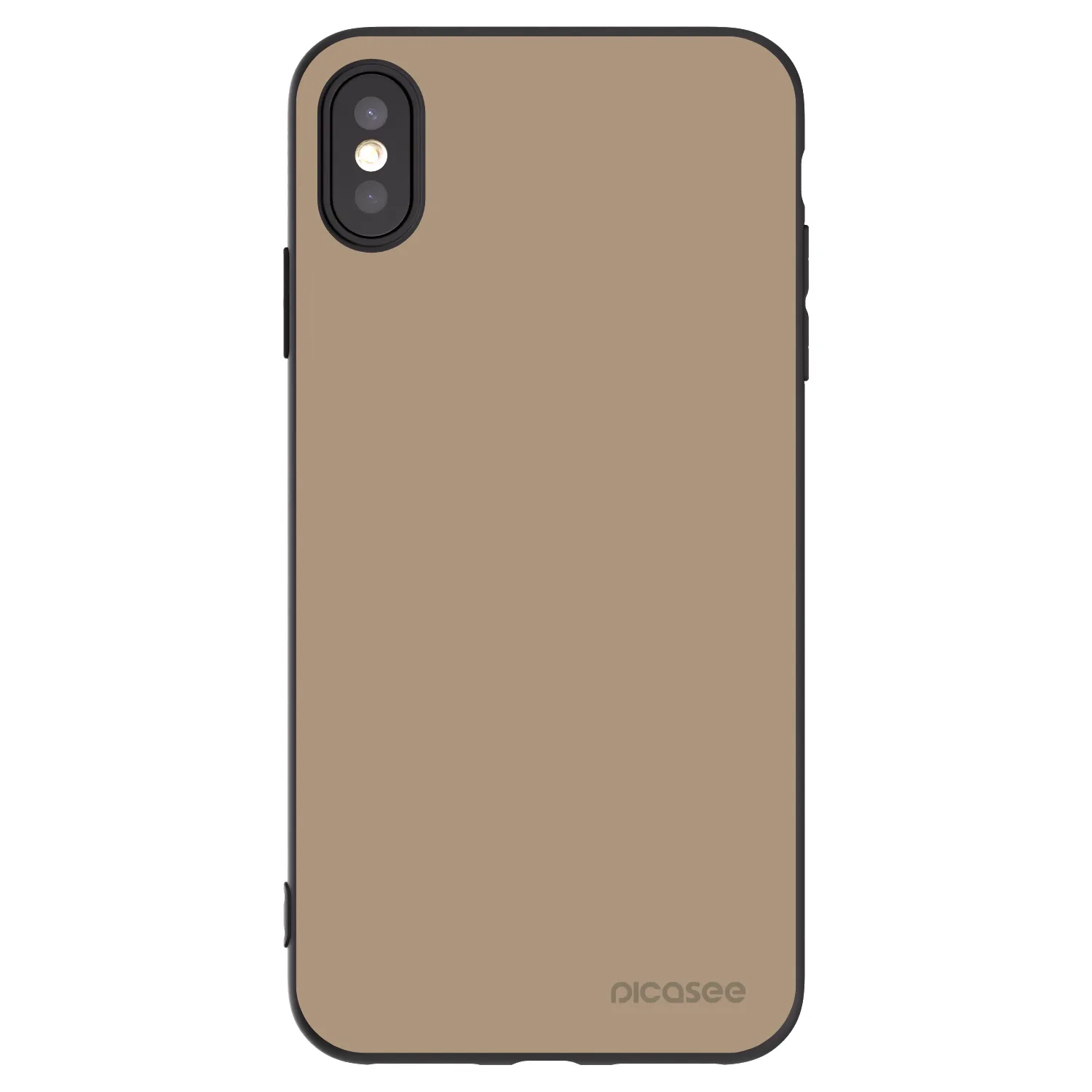 Picasee fekete szilikon tok az alábbi mobiltelefonokra Apple iPhone XS Max - Soft Sand