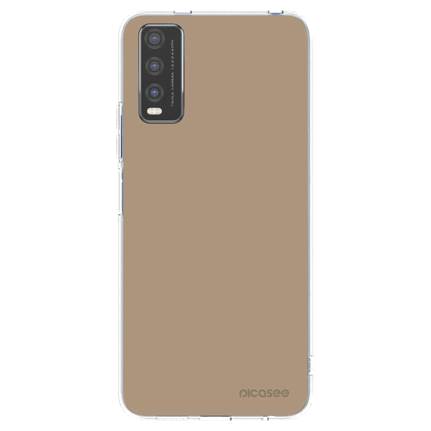 Picasee átlátszó szilikon tok az alábbi mobiltelefonokra Vivo Y20s - Soft Sand