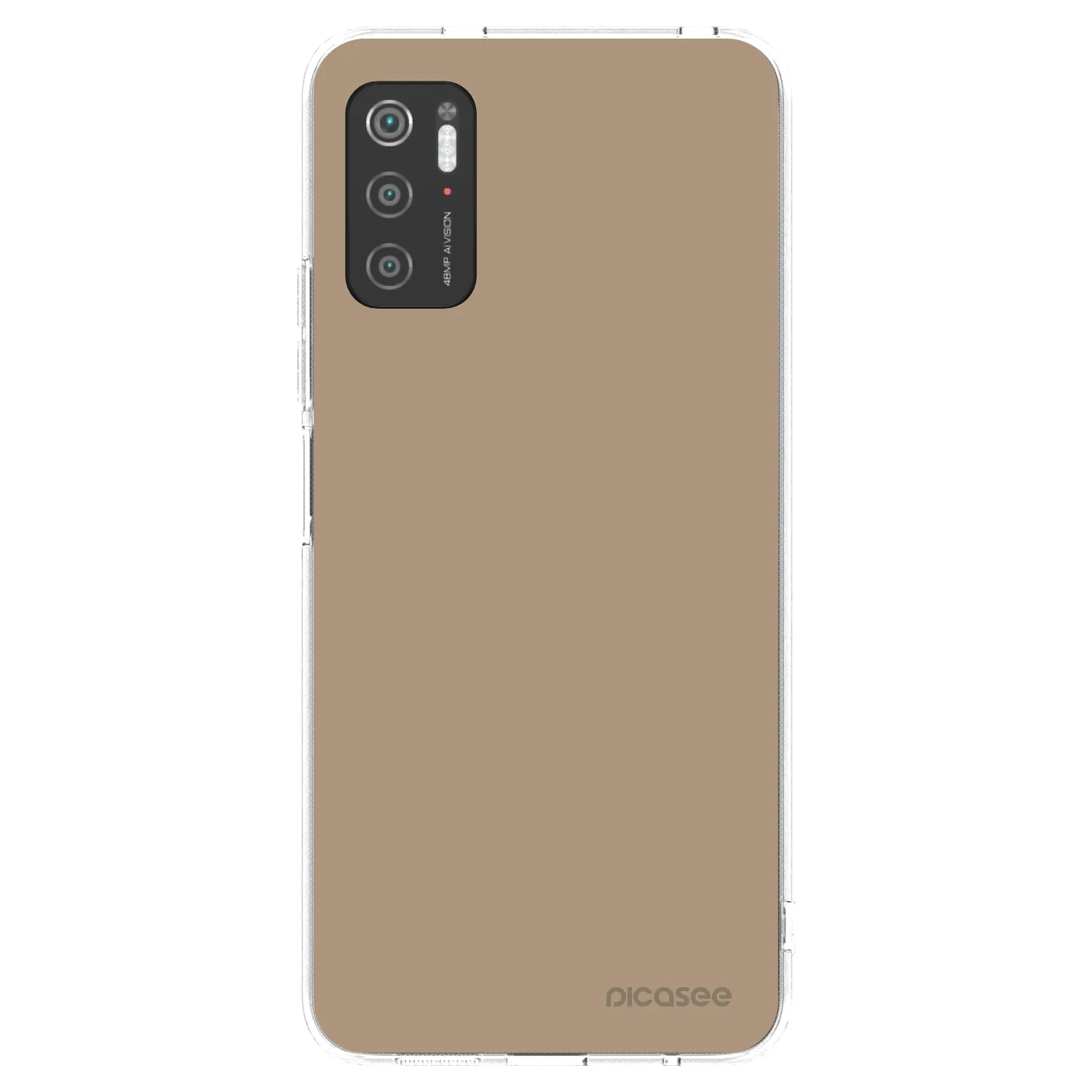 Picasee átlátszó szilikon tok az alábbi mobiltelefonokra Xiaomi Poco M3 Pro 5G - Soft Sand