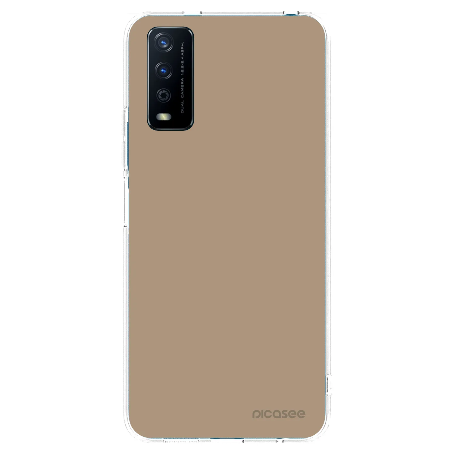 Picasee átlátszó szilikon tok az alábbi mobiltelefonokra Vivo Y11s - Soft Sand