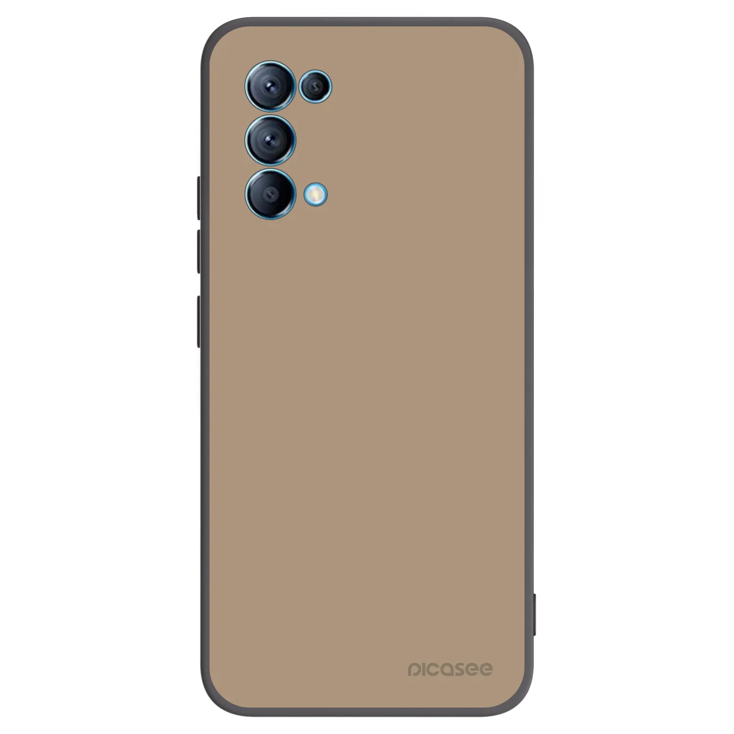 Picasee fekete szilikon tok az alábbi mobiltelefonokra OPPO Reno 5 5G - Soft Sand