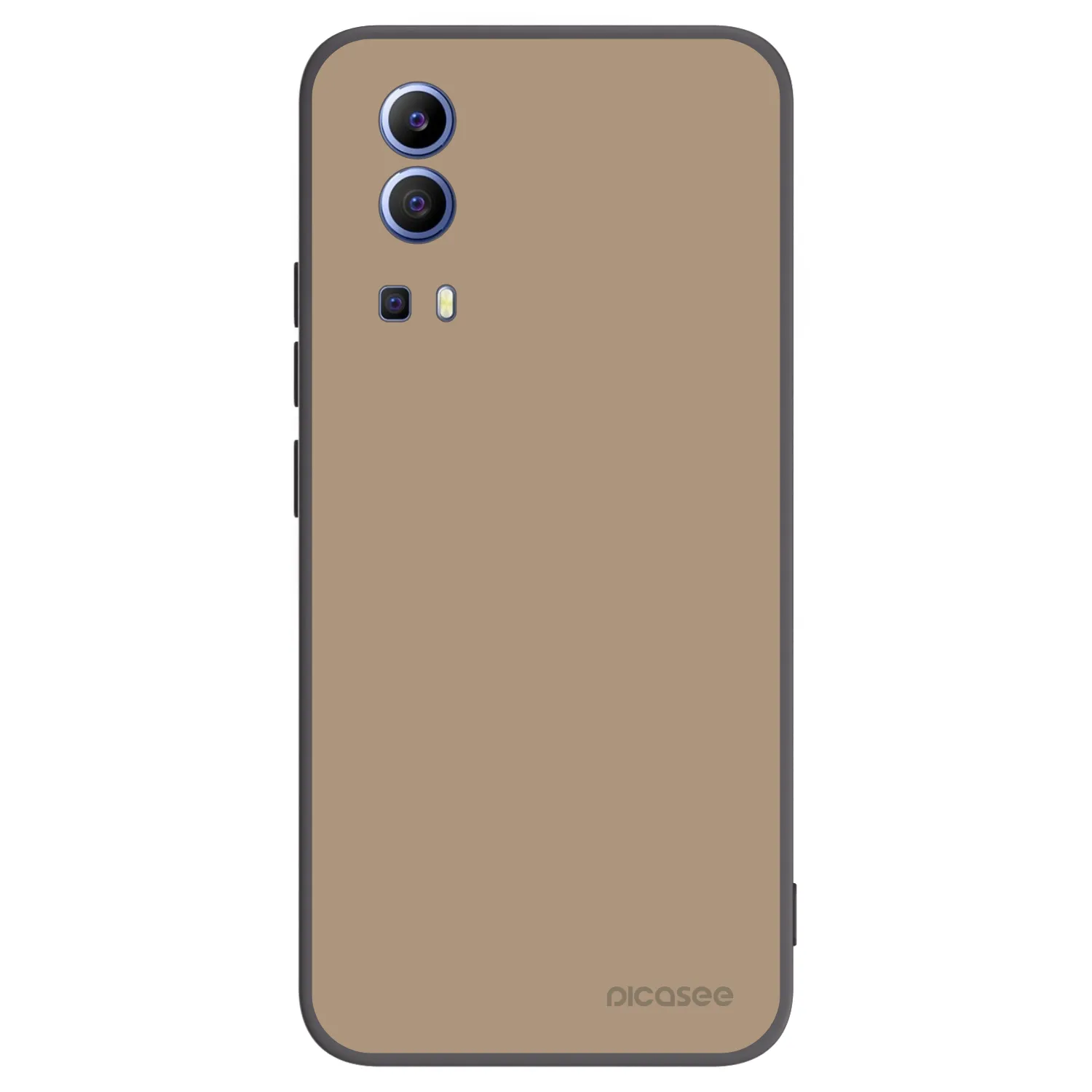 Picasee fekete szilikon tok az alábbi mobiltelefonokra Vivo Y52 5G - Soft Sand