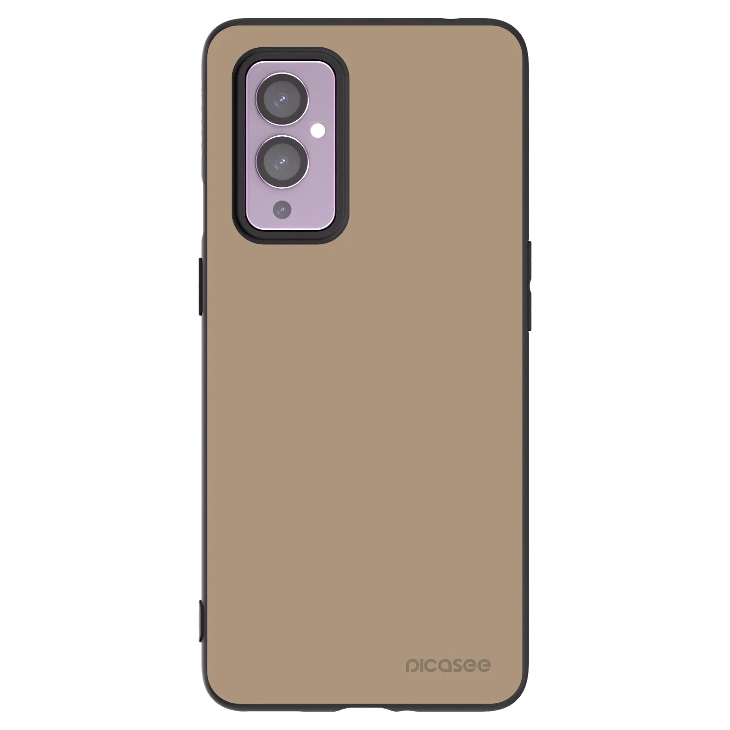 Picasee fekete szilikon tok az alábbi mobiltelefonokra OnePlus 9 - Soft Sand