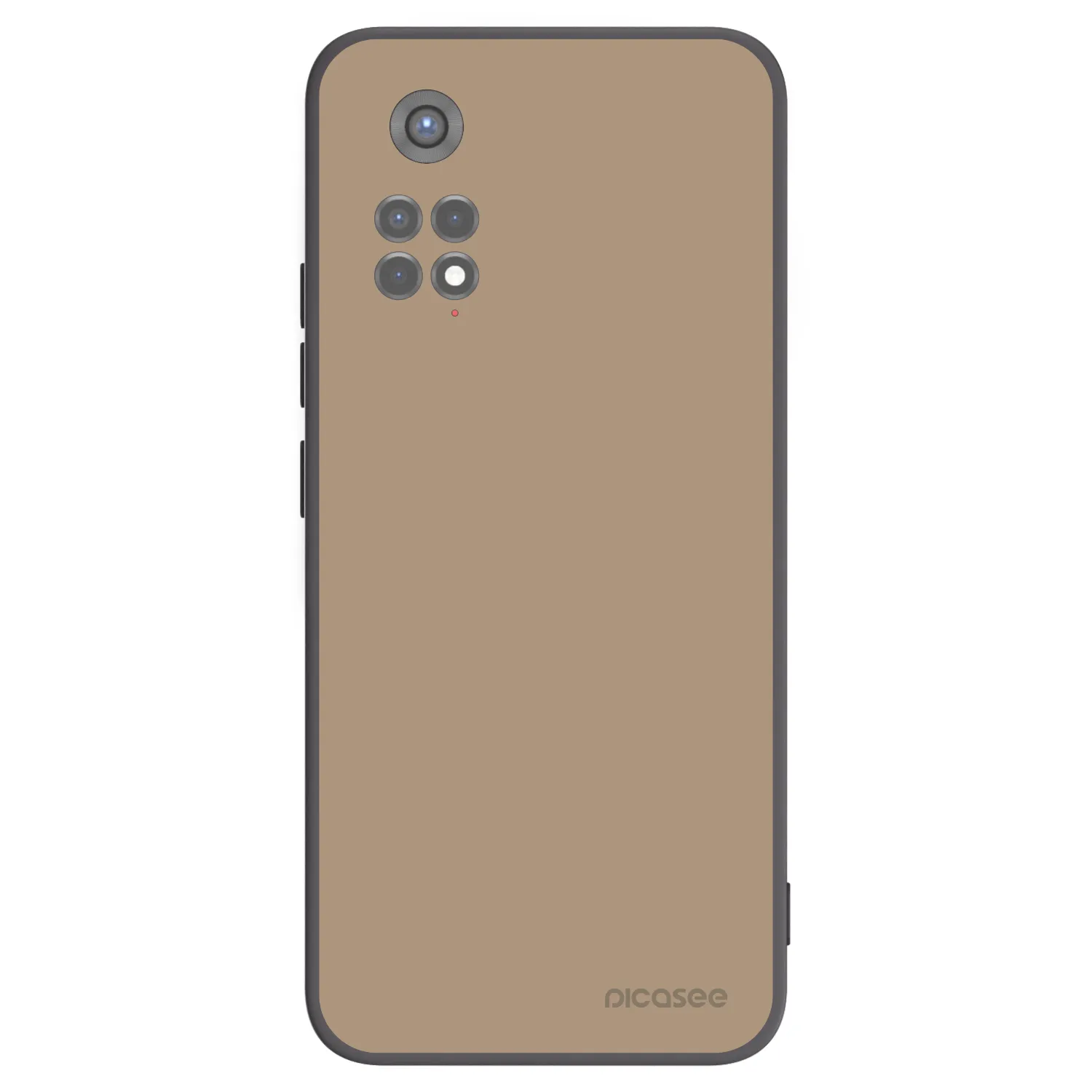 Picasee fekete szilikon tok az alábbi mobiltelefonokra Xiaomi Redmi Note 11S 5G - Soft Sand