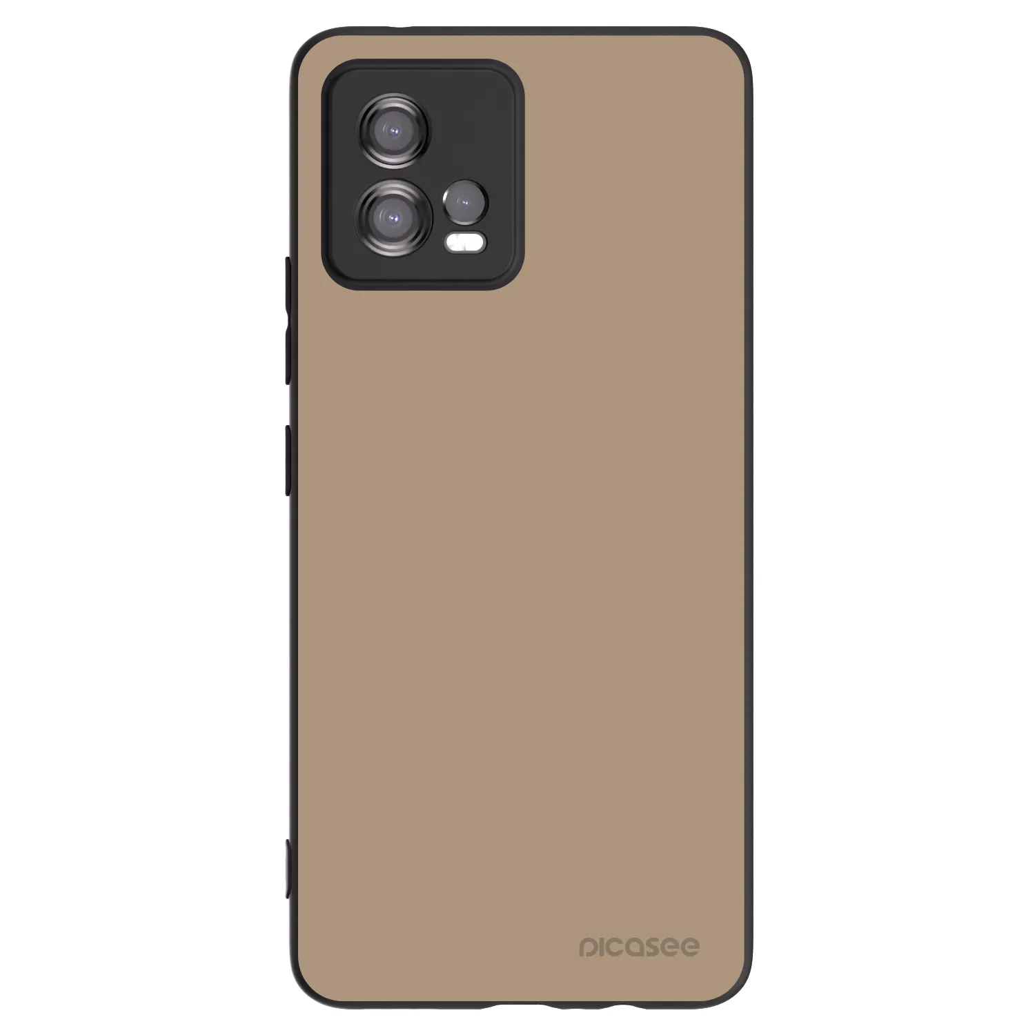 Picasee fekete szilikon tok az alábbi mobiltelefonokra Motorola Moto G72 - Soft Sand