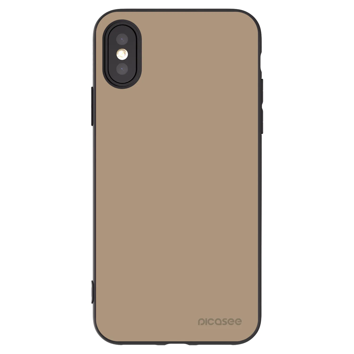 Picasee fekete szilikon tok az alábbi mobiltelefonokra Apple iPhone X/XS - Soft Sand