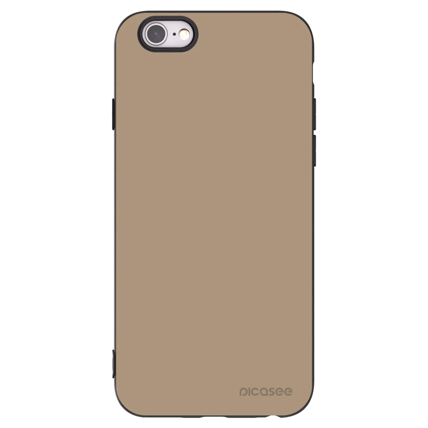 Picasee fekete szilikon tok az alábbi mobiltelefonokra Apple iPhone 6/6S - Soft Sand