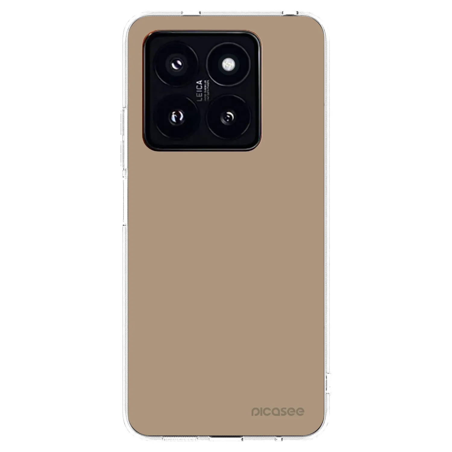 Picasee átlátszó szilikon tok az alábbi mobiltelefonokra Xiaomi 14 Pro - Soft Sand