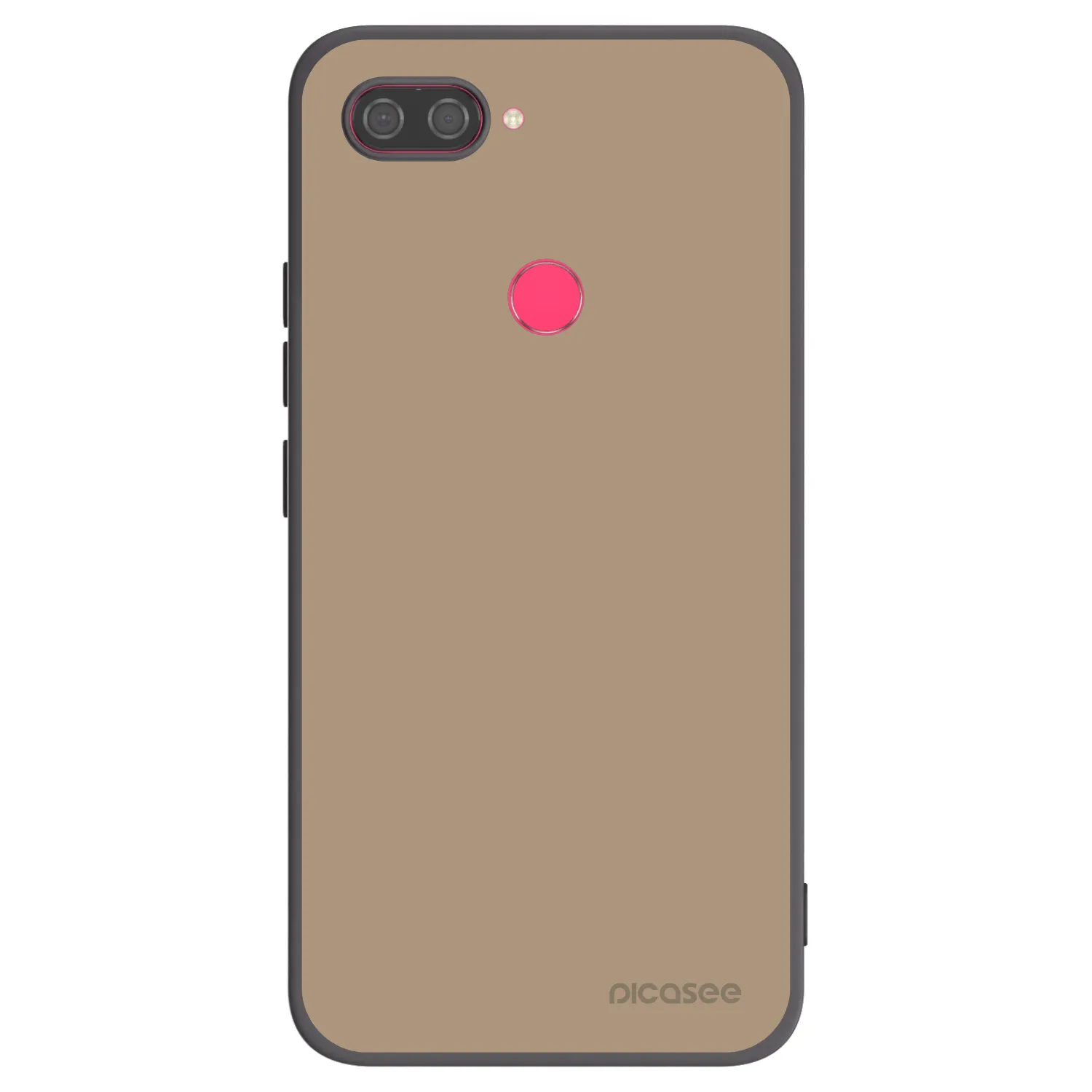 Picasee fekete szilikon tok az alábbi mobiltelefonokra Xiaomi Mi 8 Lite - Soft Sand