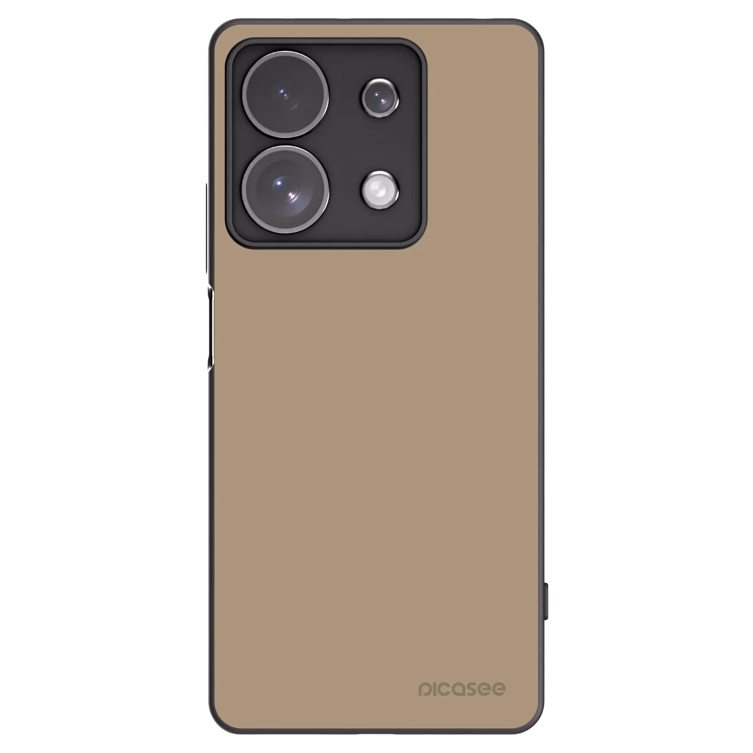 Picasee fekete szilikon tok az alábbi mobiltelefonokra Xiaomi Redmi Note 13 Pro 4G - Soft Sand