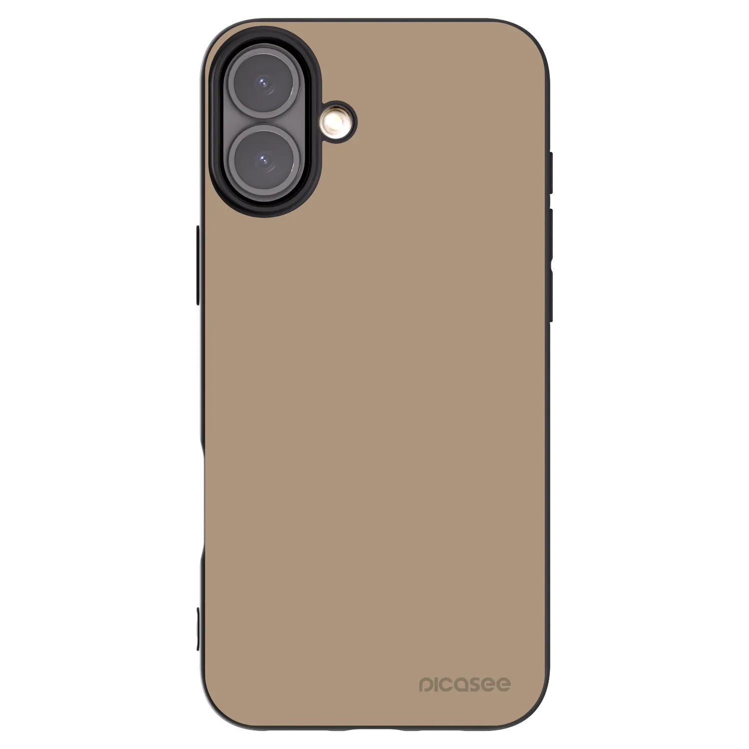 Picasee fekete szilikon tok az alábbi mobiltelefonokra Apple iPhone 16 Plus - Soft Sand
