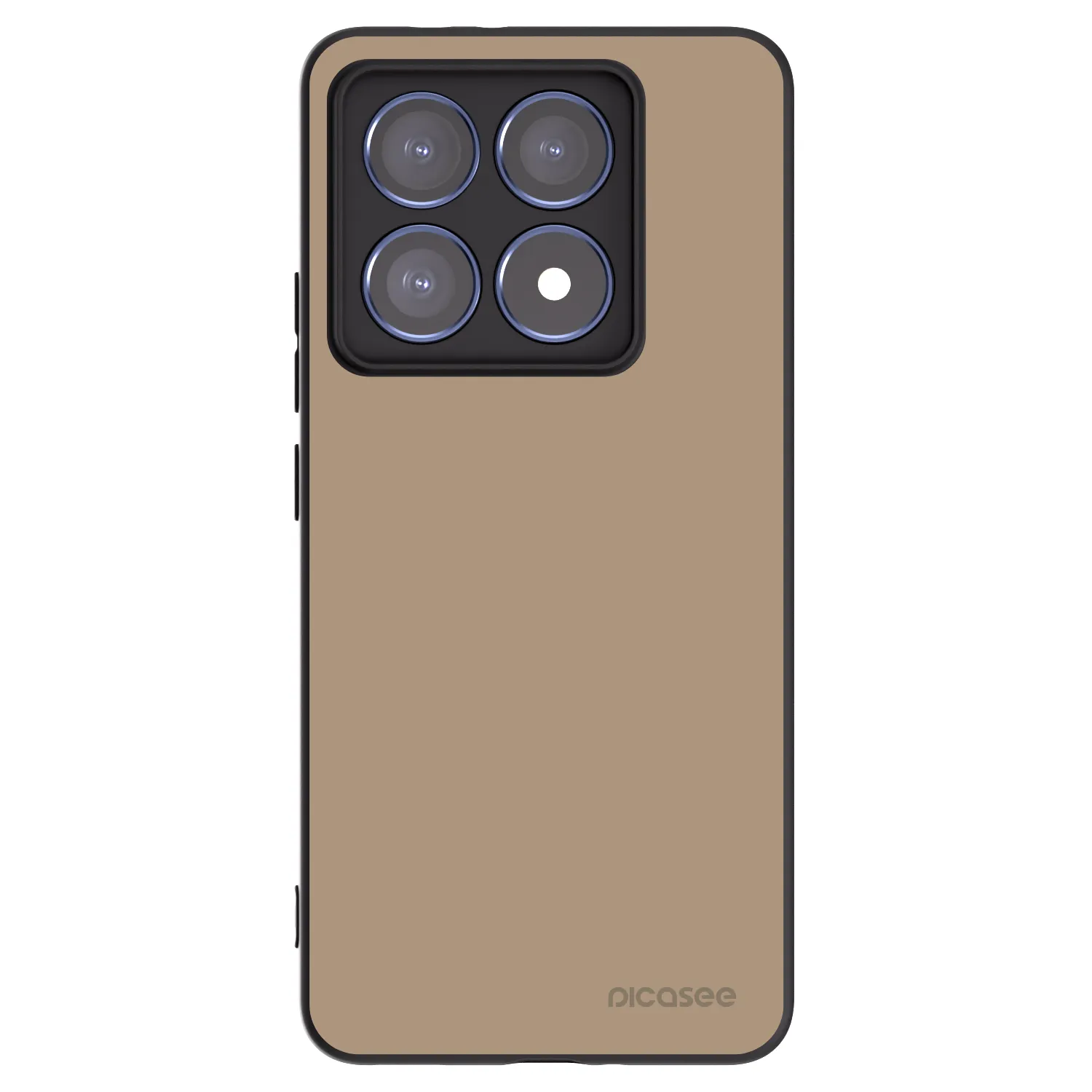 Picasee fekete szilikon tok az alábbi mobiltelefonokra Xiaomi 14T Pro - Soft Sand