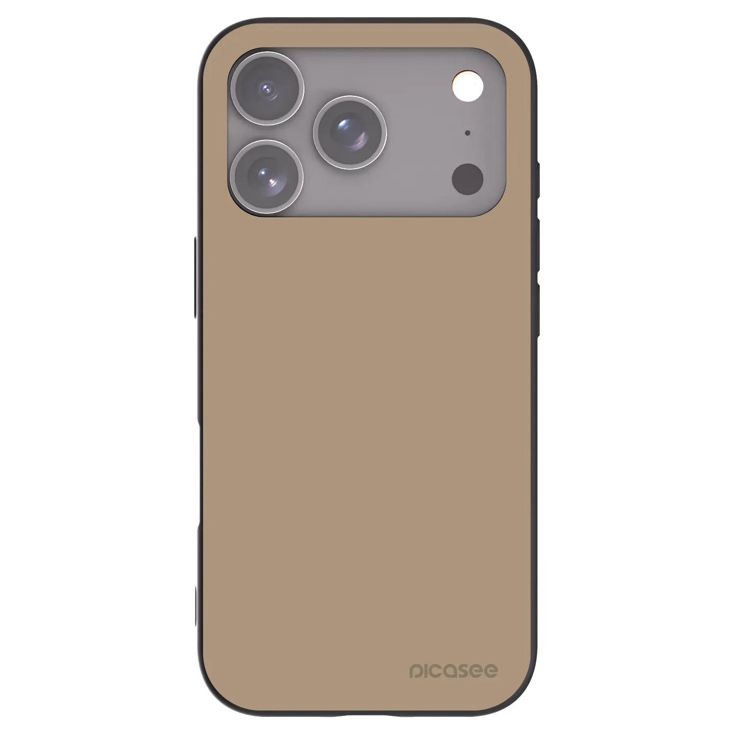 Picasee fekete szilikon tok az alábbi mobiltelefonokra Apple iPhone 17 Pro - Soft Sand