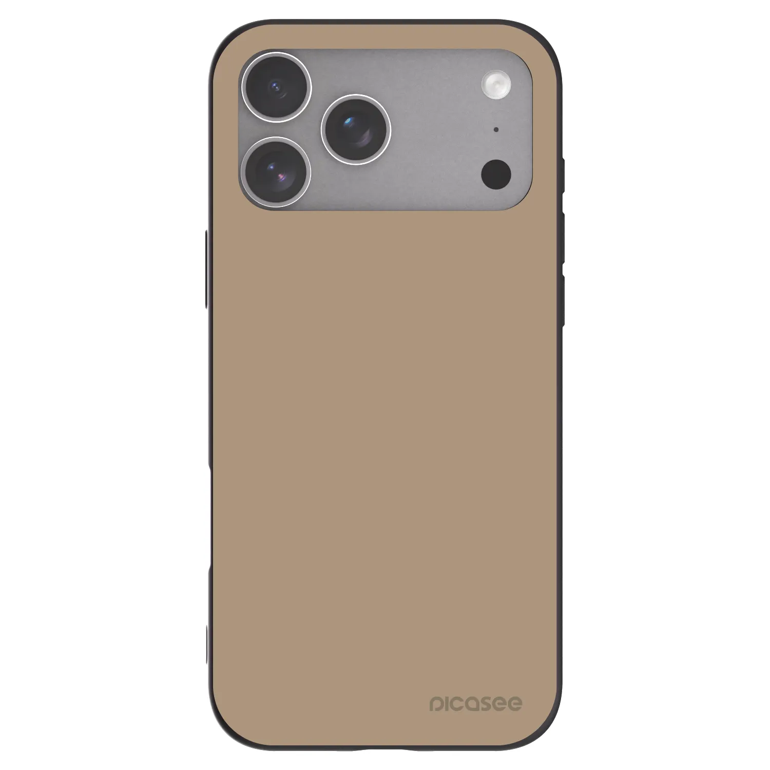 Picasee fekete szilikon tok az alábbi mobiltelefonokra Apple iPhone 18 Pro Max - Soft Sand