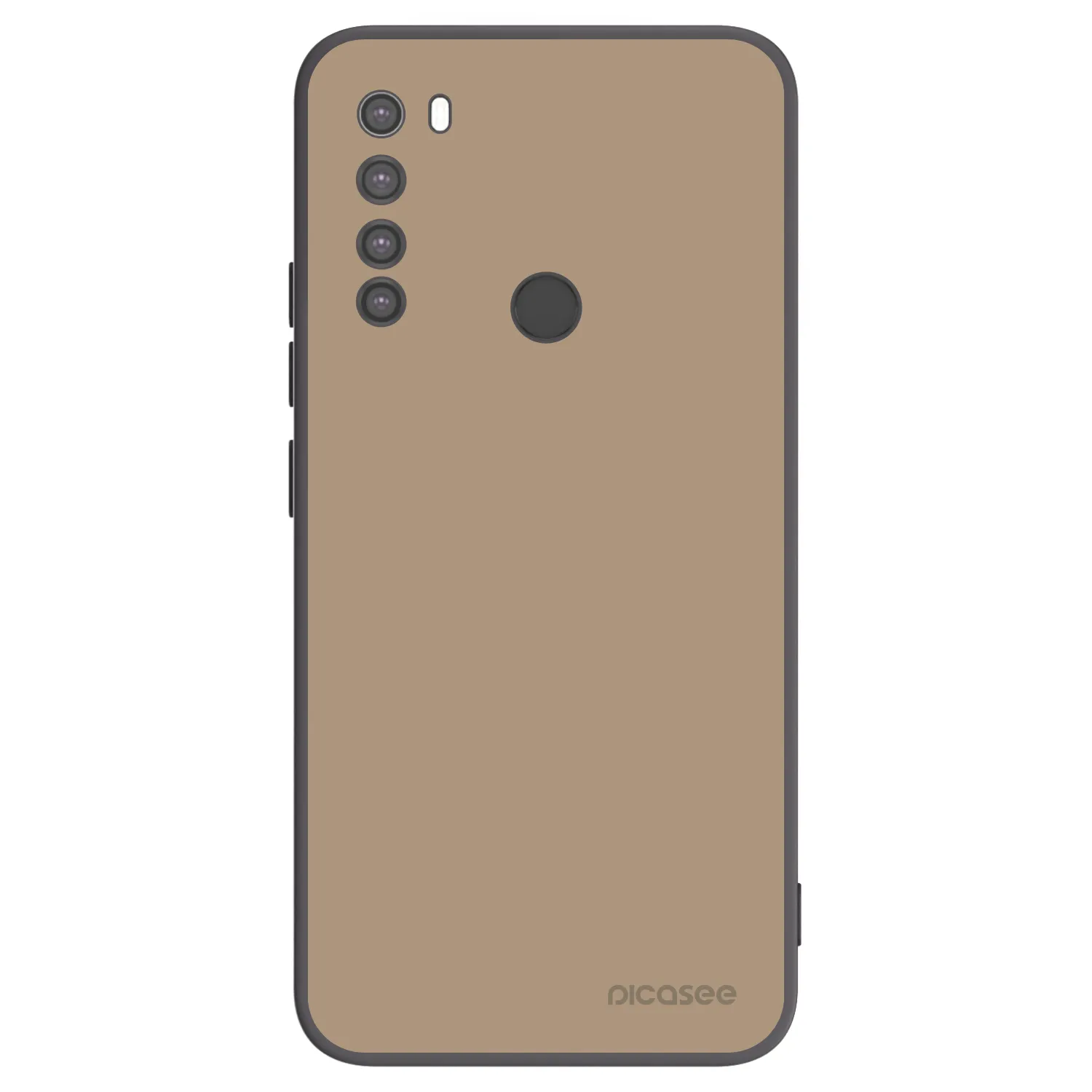 Picasee fekete szilikon tok az alábbi mobiltelefonokra Xiaomi Redmi Note 8 - Soft Sand