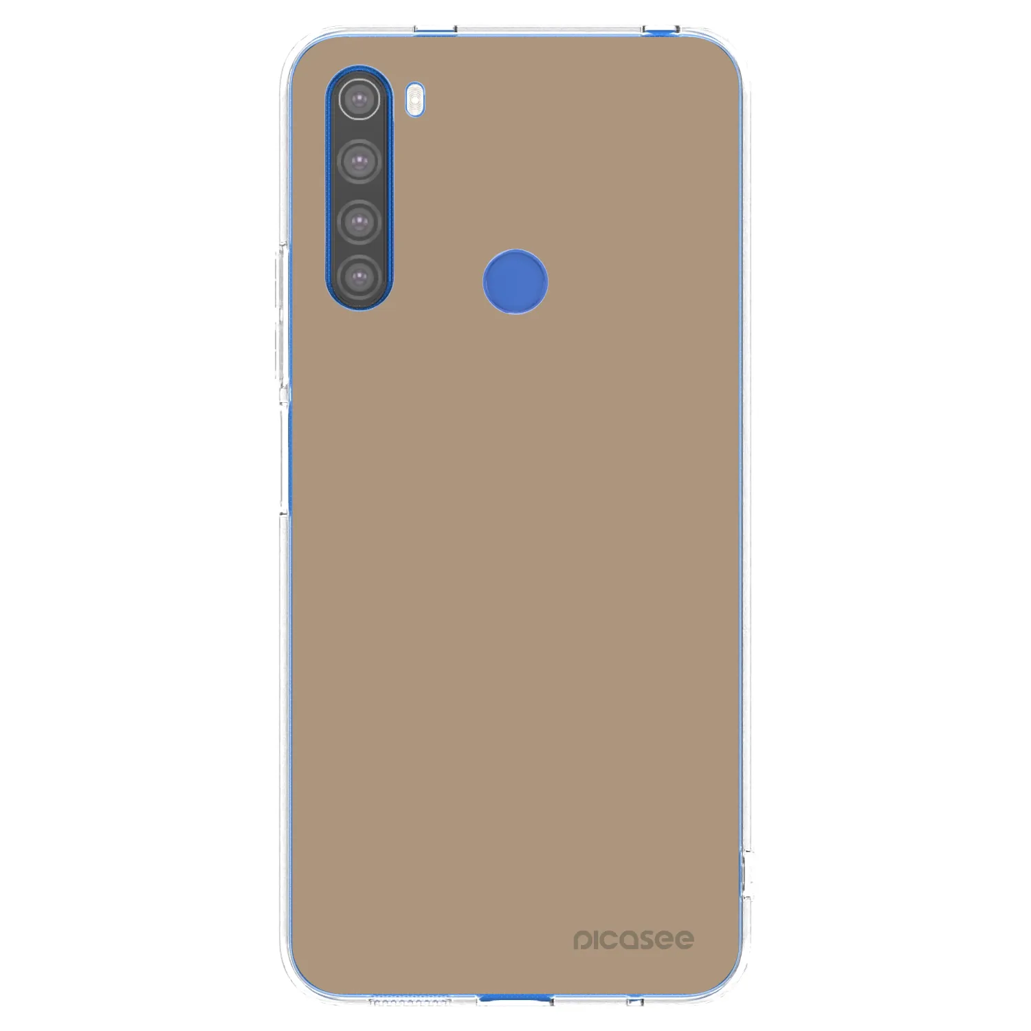 Picasee átlátszó szilikon tok az alábbi mobiltelefonokra Xiaomi Redmi Note 8T - Soft Sand