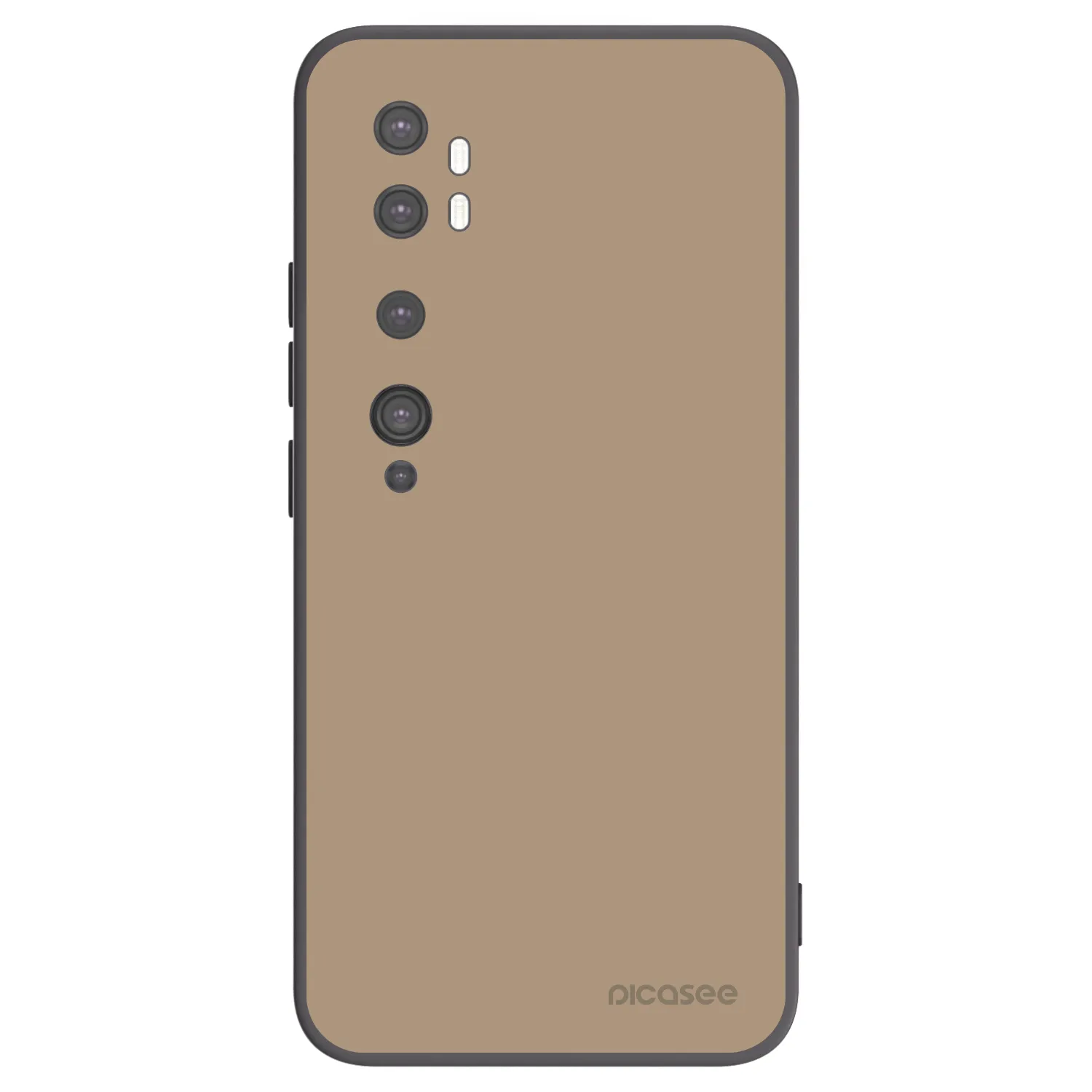 Picasee fekete szilikon tok az alábbi mobiltelefonokra Xiaomi Mi Note 10 (Pro) - Soft Sand