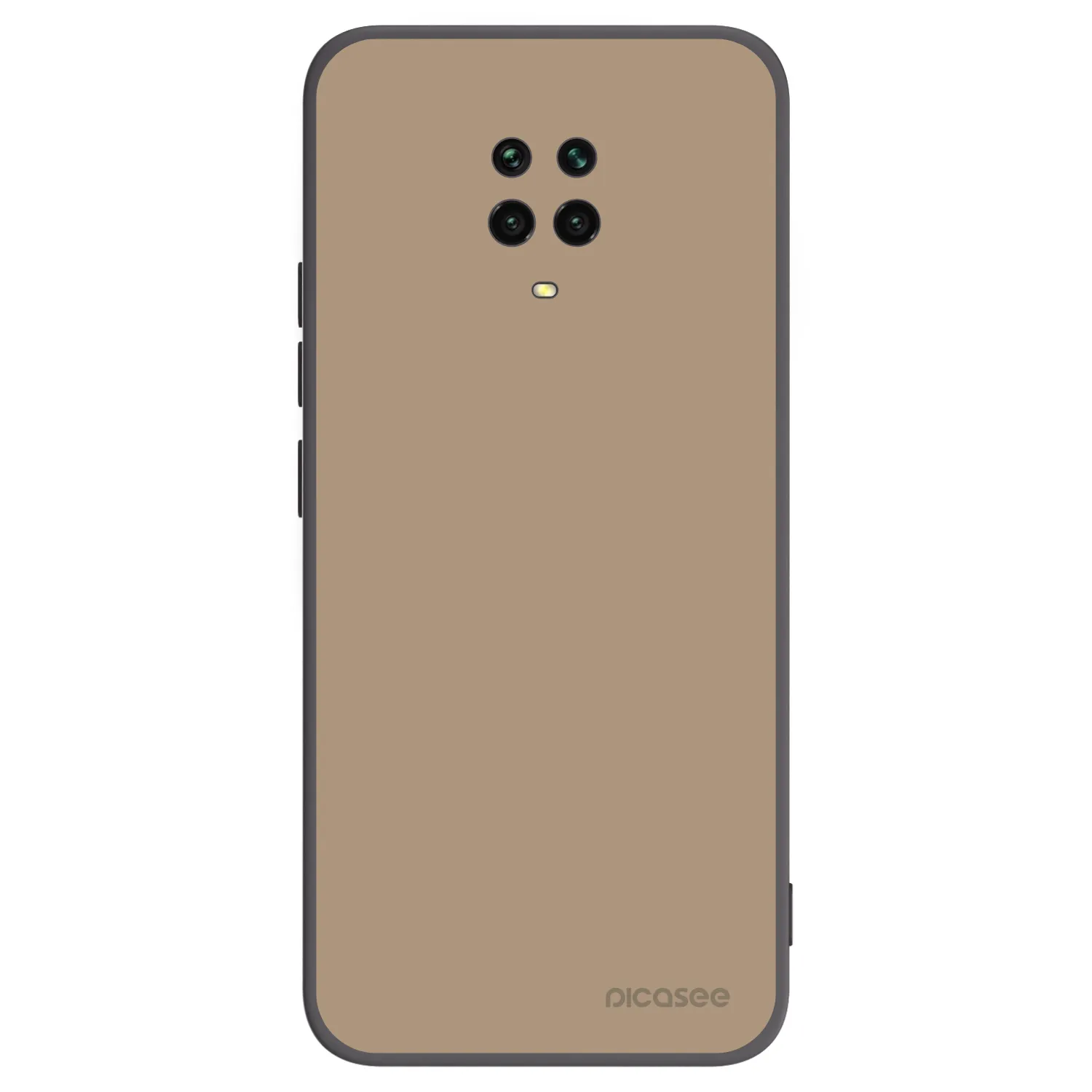 Picasee fekete szilikon tok az alábbi mobiltelefonokra Xiaomi Redmi Note 9 Pro - Soft Sand