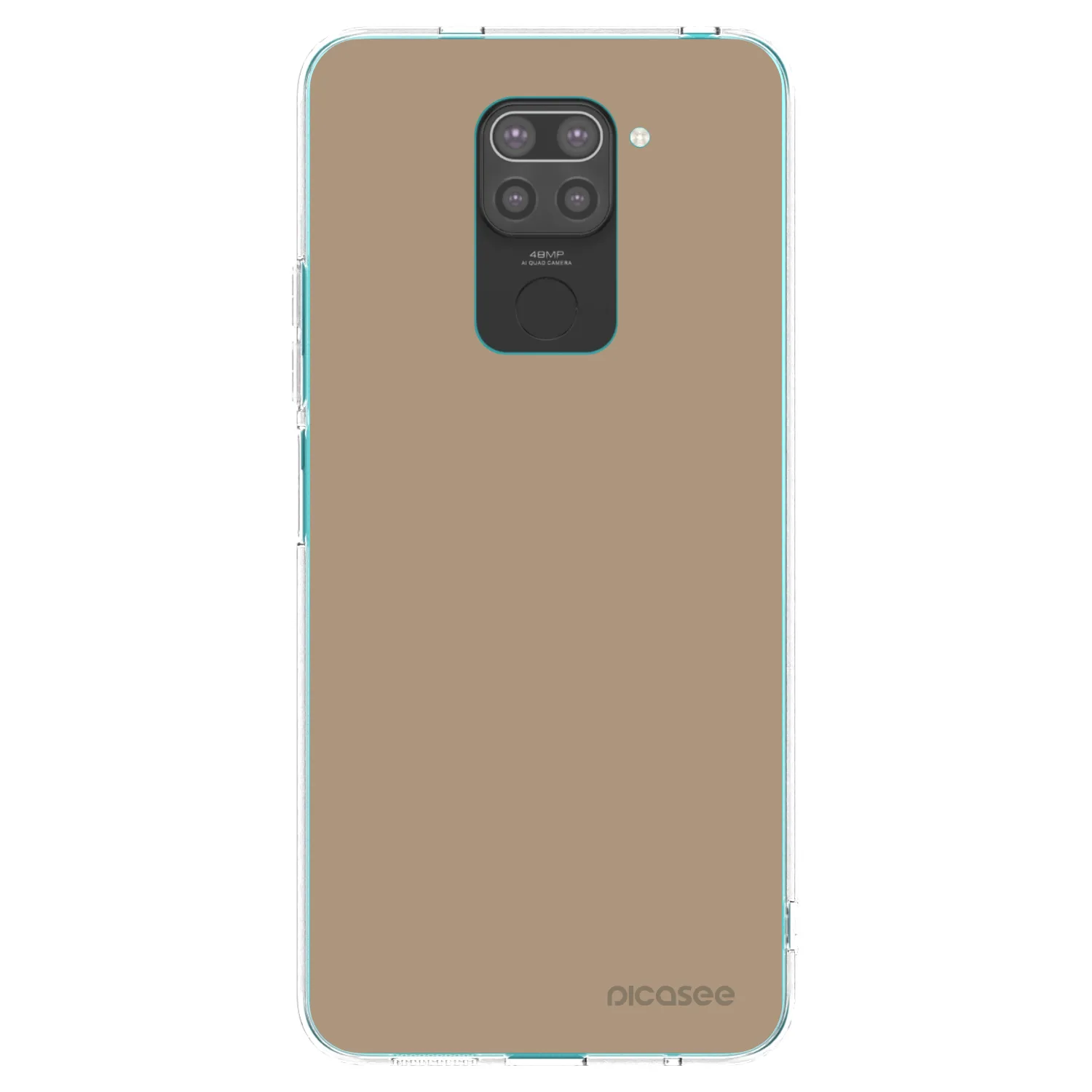 Picasee fekete szilikon tok az alábbi mobiltelefonokra Xiaomi Redmi Note 9 - Soft Sand