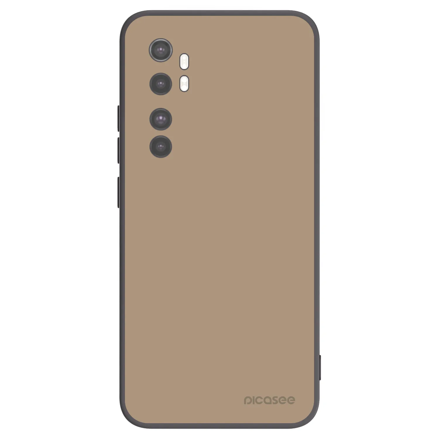 Picasee fekete szilikon tok az alábbi mobiltelefonokra Xiaomi Mi Note 10 Lite - Soft Sand
