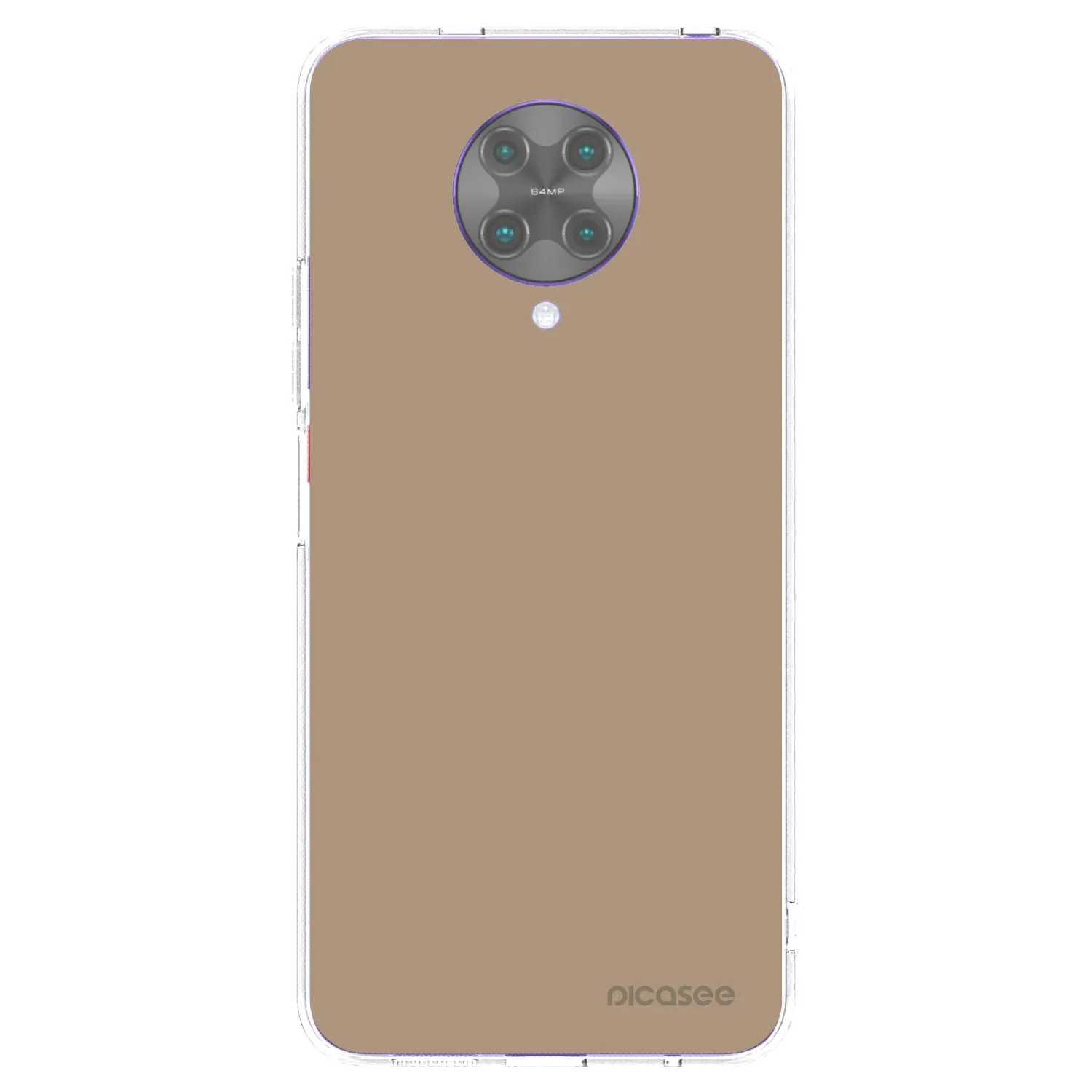 Picasee átlátszó szilikon tok az alábbi mobiltelefonokra Xiaomi Poco F2 Pro - Soft Sand