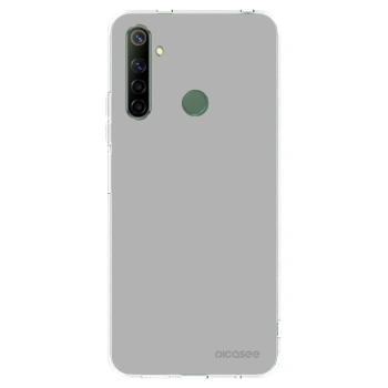 Picasee átlátszó szilikon tok az alábbi mobiltelefonokra Realme 6i - Stone