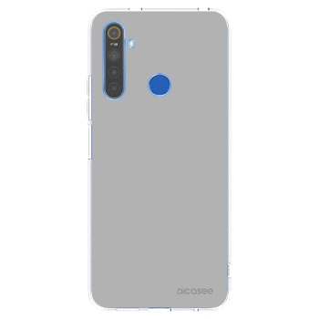 Picasee átlátszó szilikon tok az alábbi mobiltelefonokra Realme 5 - Stone
