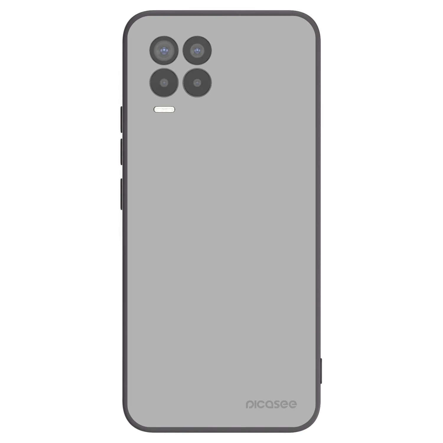 Picasee fekete szilikon tok az alábbi mobiltelefonokra Realme 8 4G - Stone
