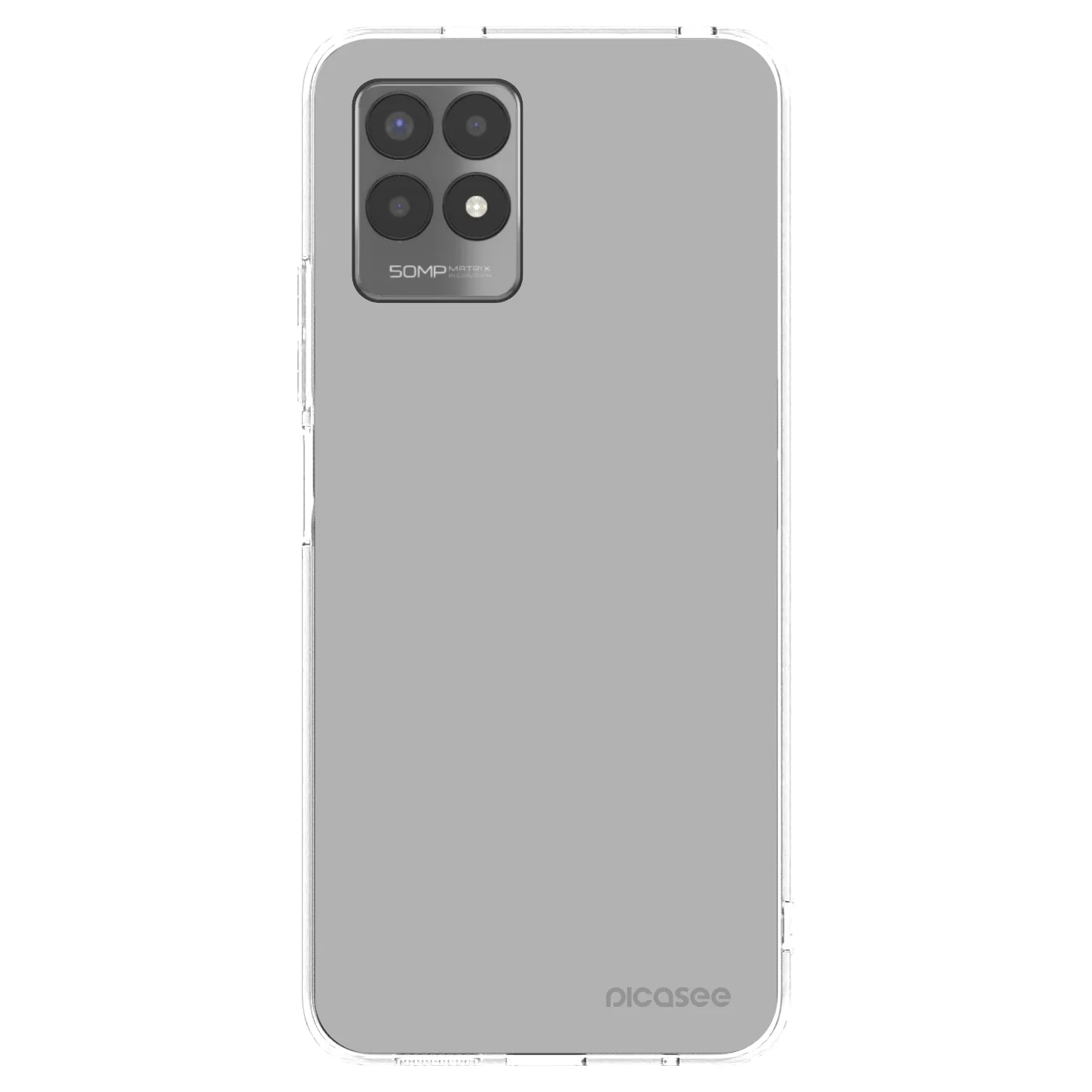 Picasee átlátszó szilikon tok az alábbi mobiltelefonokra Realme 8i - Stone