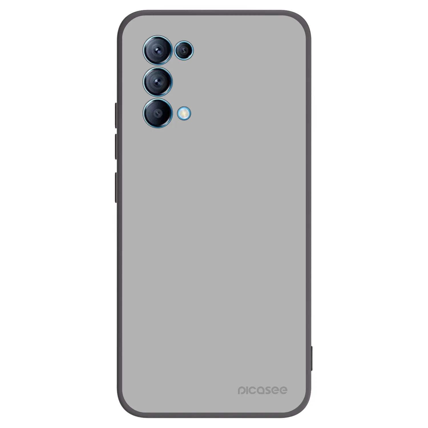Picasee fekete szilikon tok az alábbi mobiltelefonokra OPPO A16s - Stone