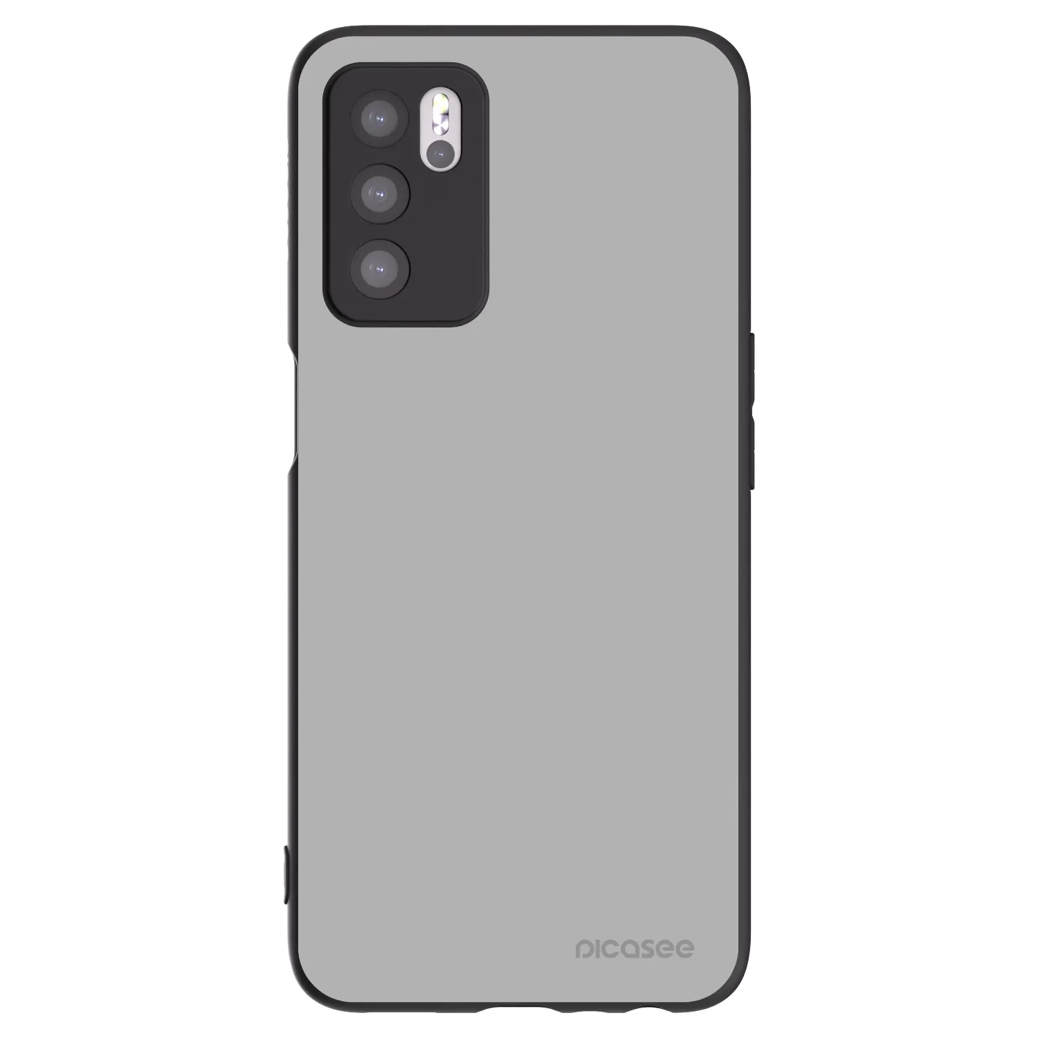 Picasee fekete szilikon tok az alábbi mobiltelefonokra OPPO A16s - Stone