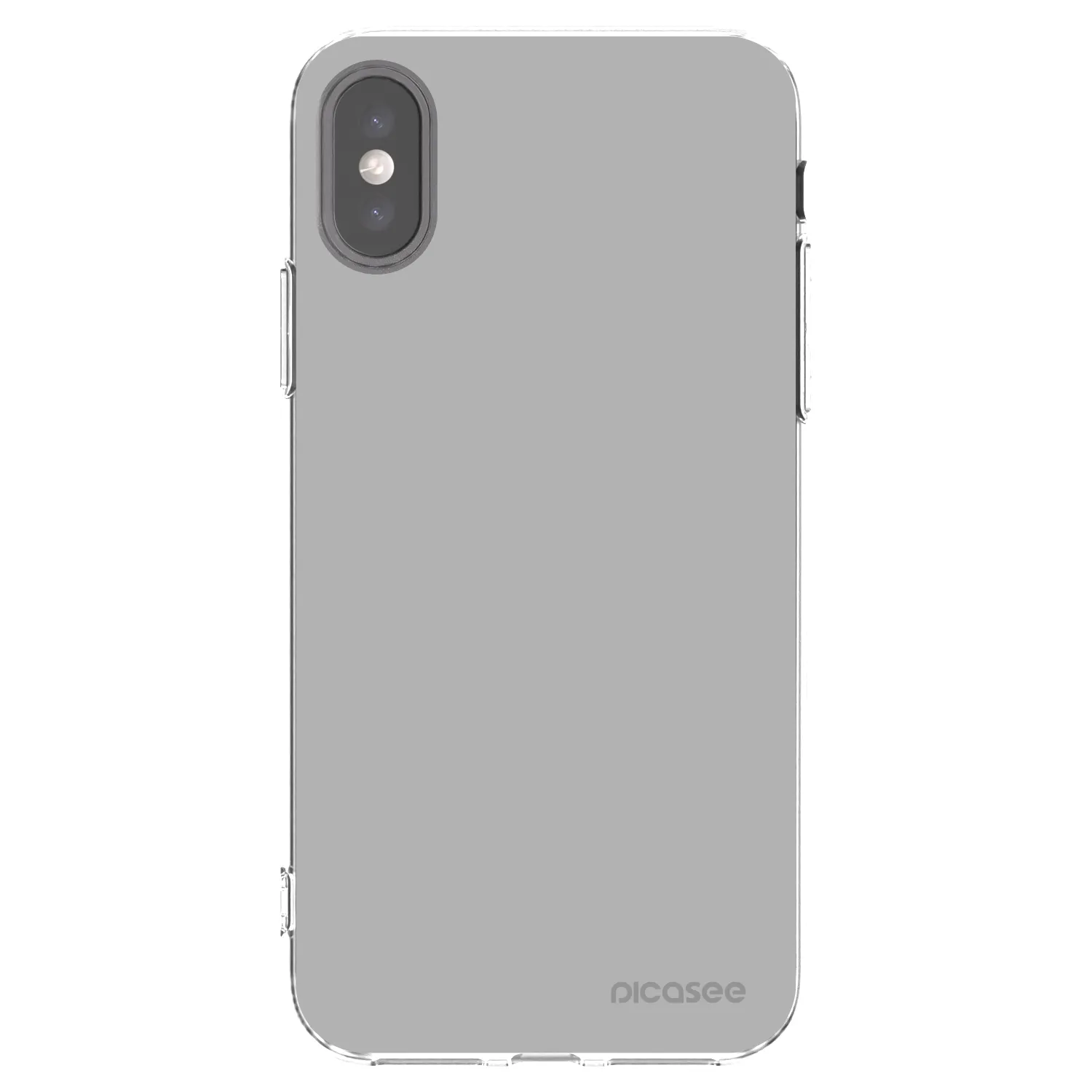 Picasee átlátszó szilikon tok az alábbi mobiltelefonokra Apple iPhone X/XS - Stone
