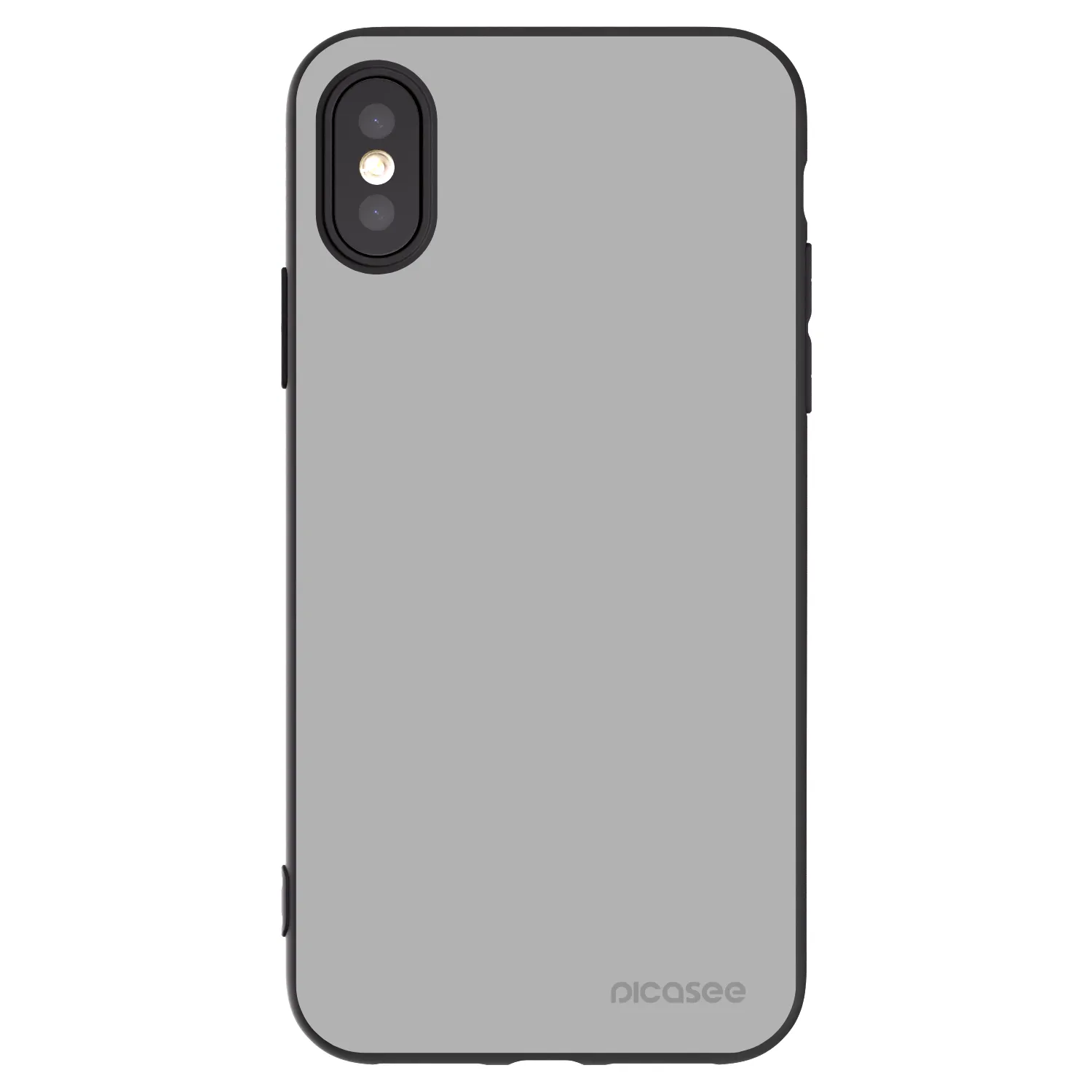 Picasee fekete szilikon tok az alábbi mobiltelefonokra Apple iPhone X/XS - Stone