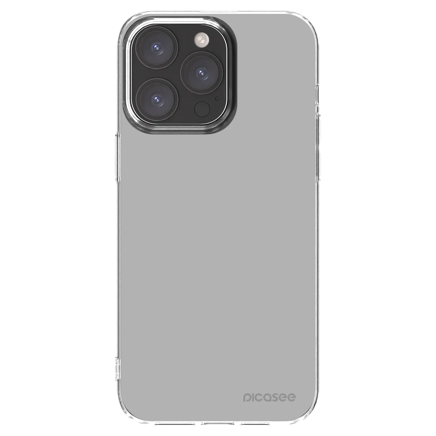 Picasee átlátszó szilikon tok az alábbi mobiltelefonokra Apple iPhone 15 Pro Max - Stone