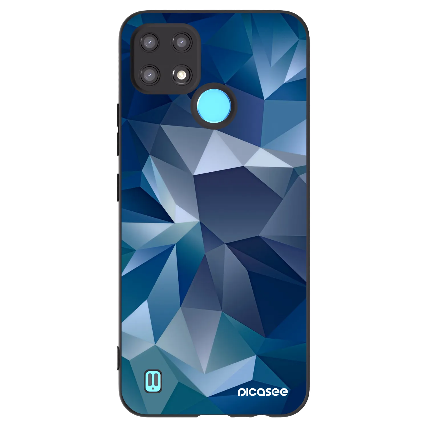 Picasee fekete szilikon tok az alábbi mobiltelefonokra Realme C21 - Wallpaper
