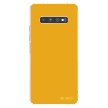 Picasee átlátszó szilikon tok az alábbi mobiltelefonokra Samsung Galaxy S10 Plus G975 - Sun