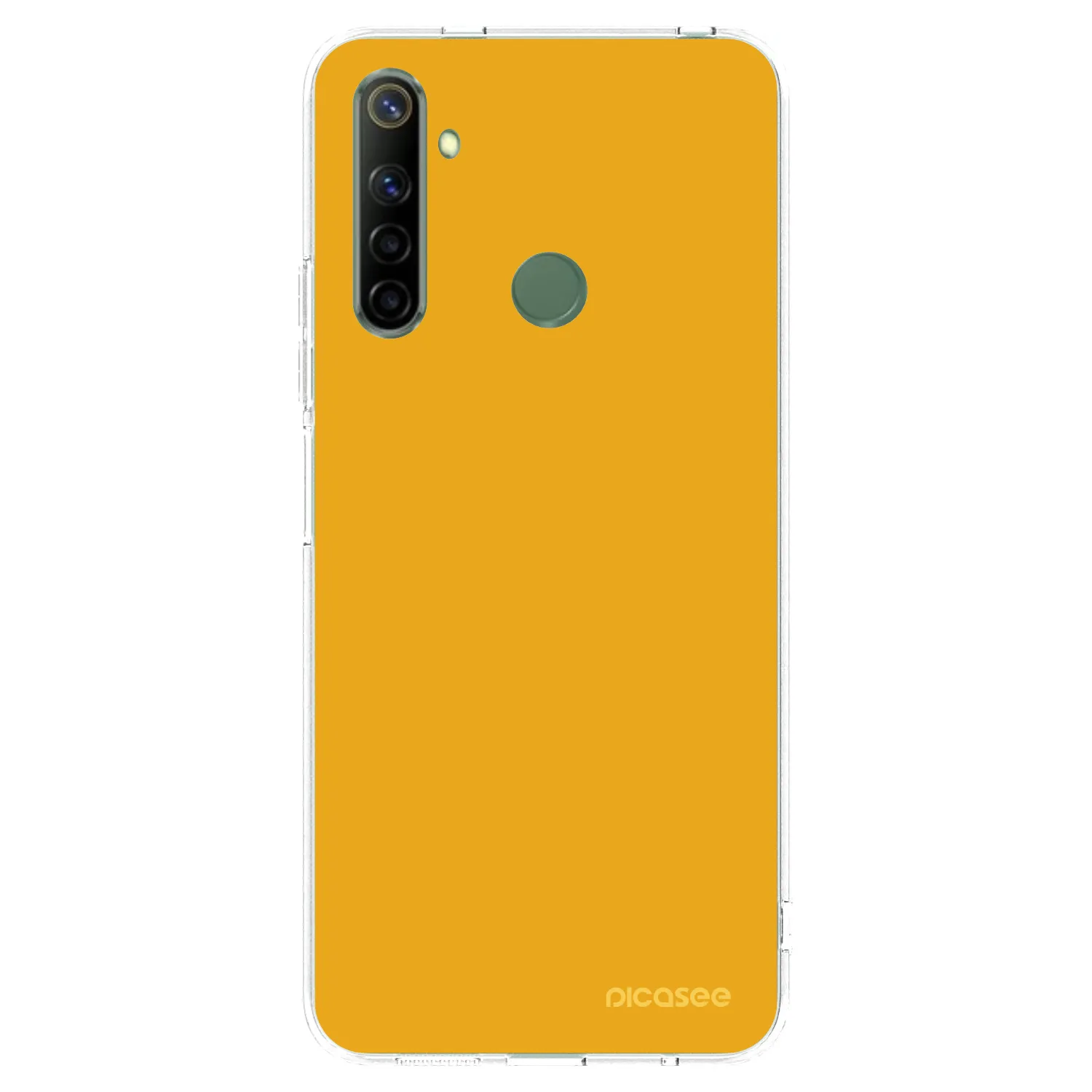 Picasee átlátszó szilikon tok az alábbi mobiltelefonokra Realme 6i - Sun