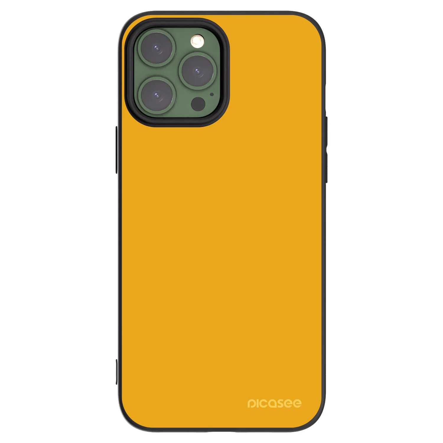 Picasee fekete szilikon tok az alábbi mobiltelefonokra Apple iPhone 13 Pro Max - Sun