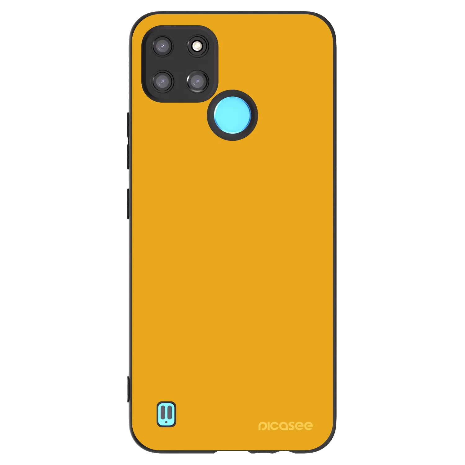 Picasee fekete szilikon tok az alábbi mobiltelefonokra Realme C21Y - Sun