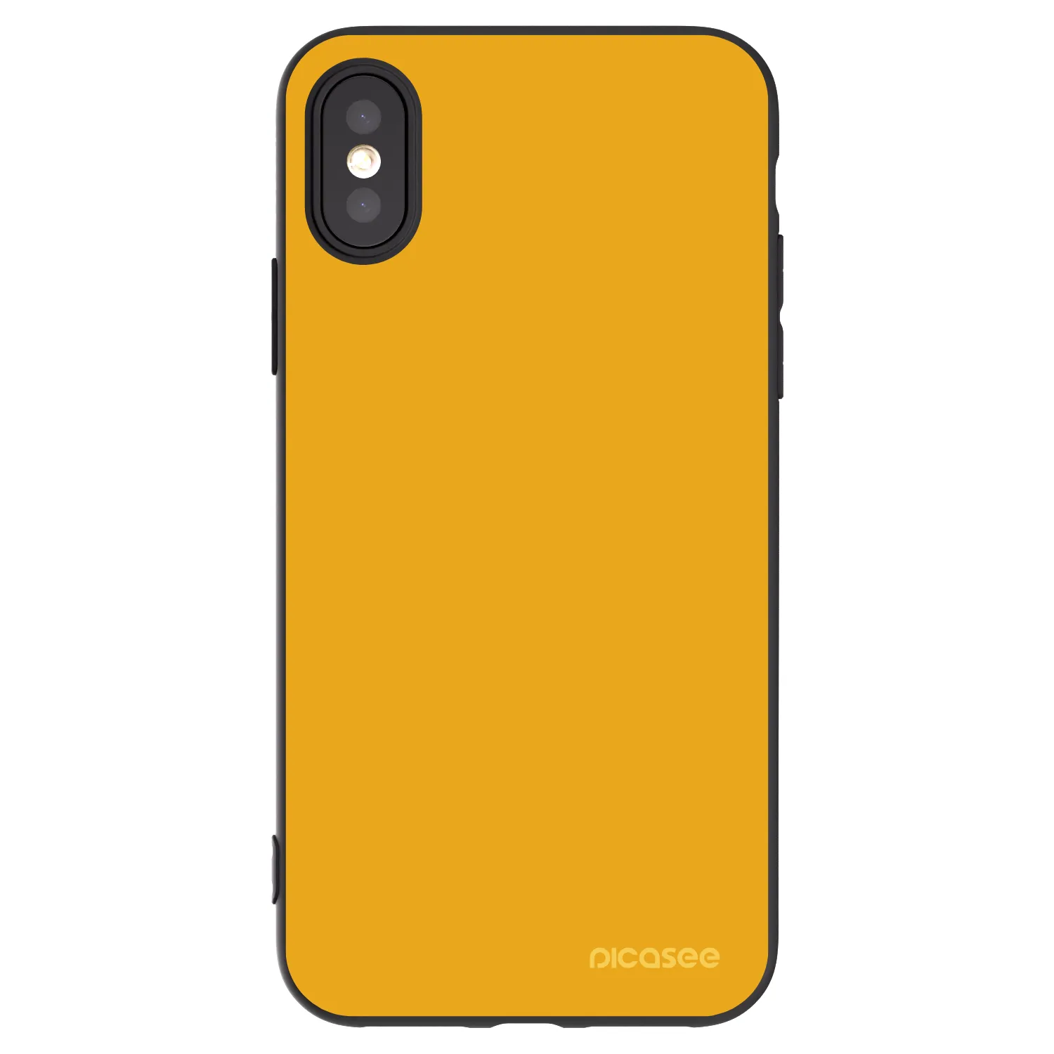 Picasee fekete szilikon tok az alábbi mobiltelefonokra Apple iPhone X/XS - Sun