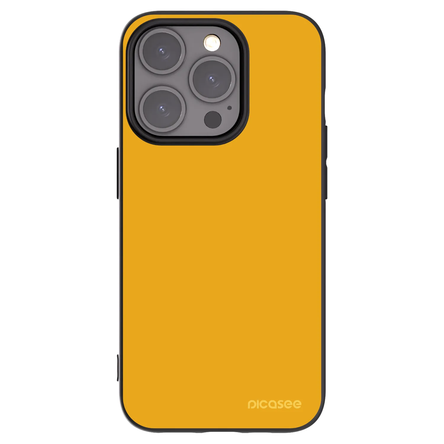 Picasee fekete szilikon tok az alábbi mobiltelefonokra Apple iPhone 15 Pro - Sun